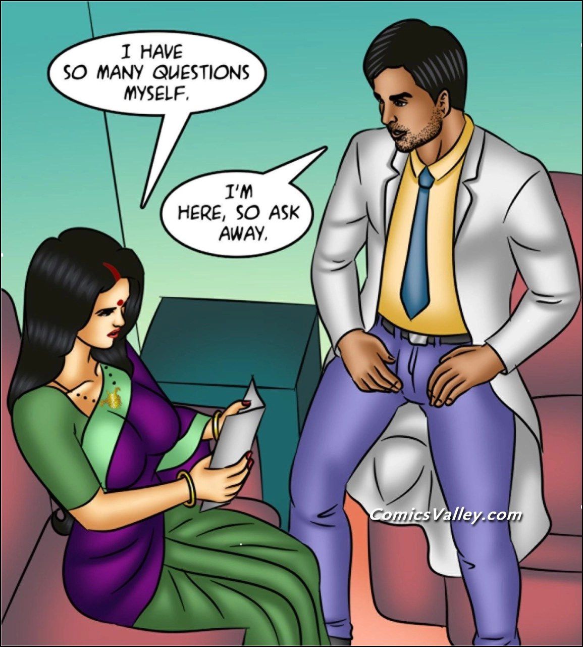 Savita Bhabhi [Kirtu] 148 . Savita Bhabhi - Little Blue Pill - Chapter 148 - LQ [Kirtu] – page 56