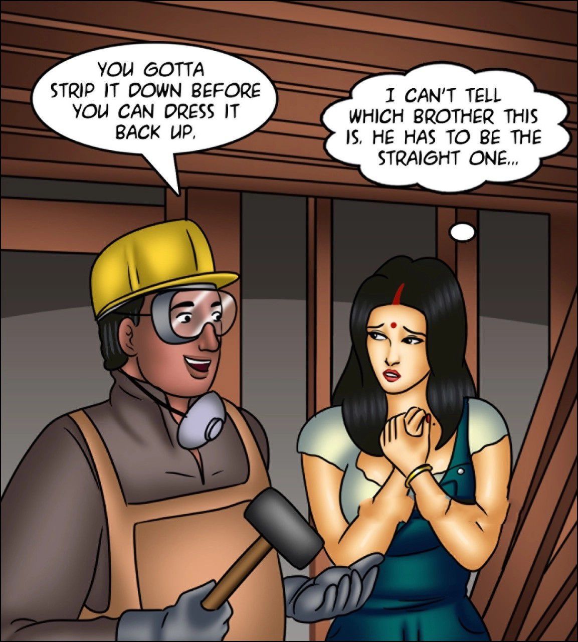 Savita Bhabhi [Kirtu] 142 . Savita Bhabhi - Renovations - Chapter 142 - LQ [Kirtu] – page 56