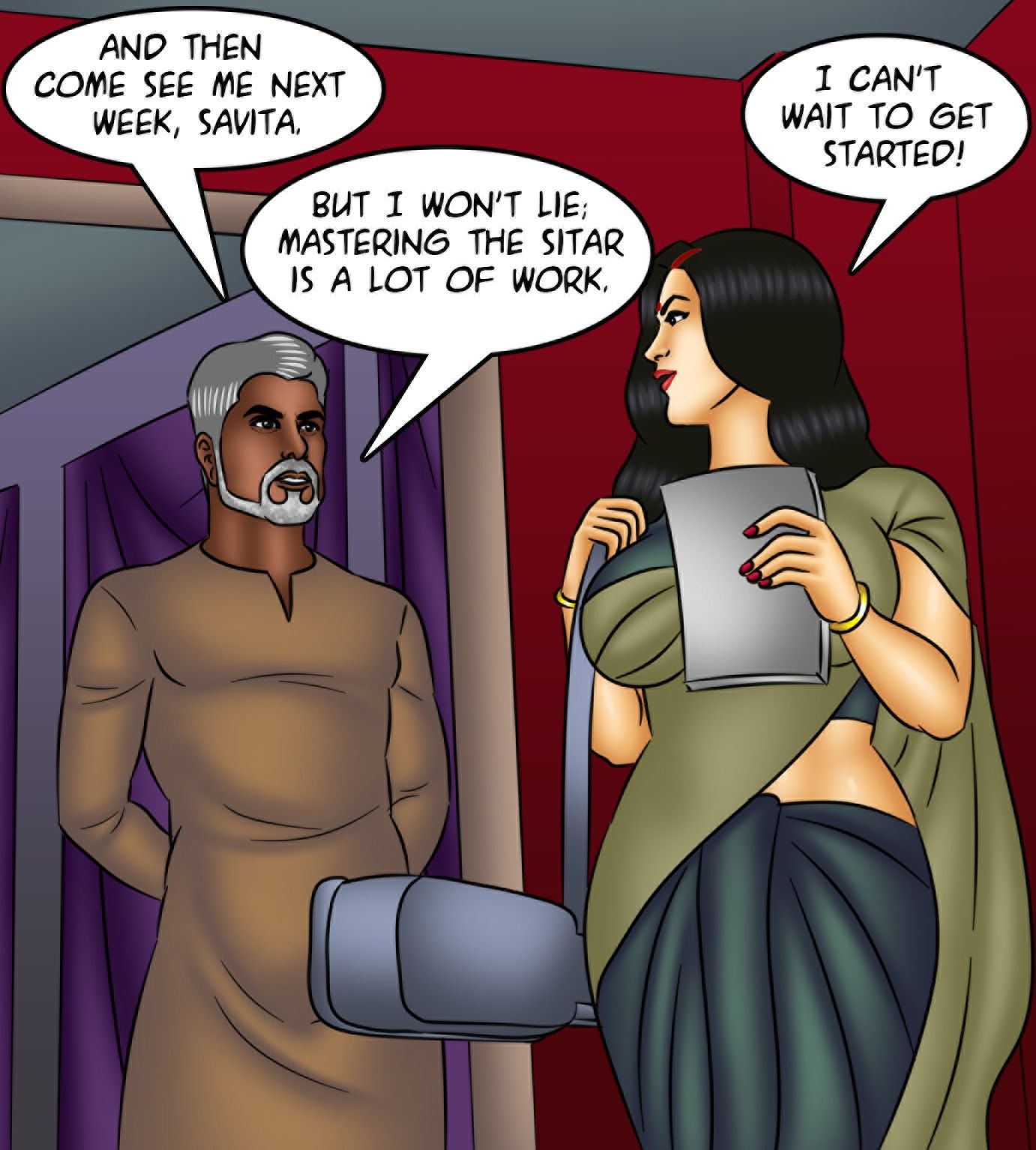 Savita Bhabhi [Kirtu] 127 . Savita Bhabhi - Music Lessons - Chapter 127 [Kirtu] – page 46