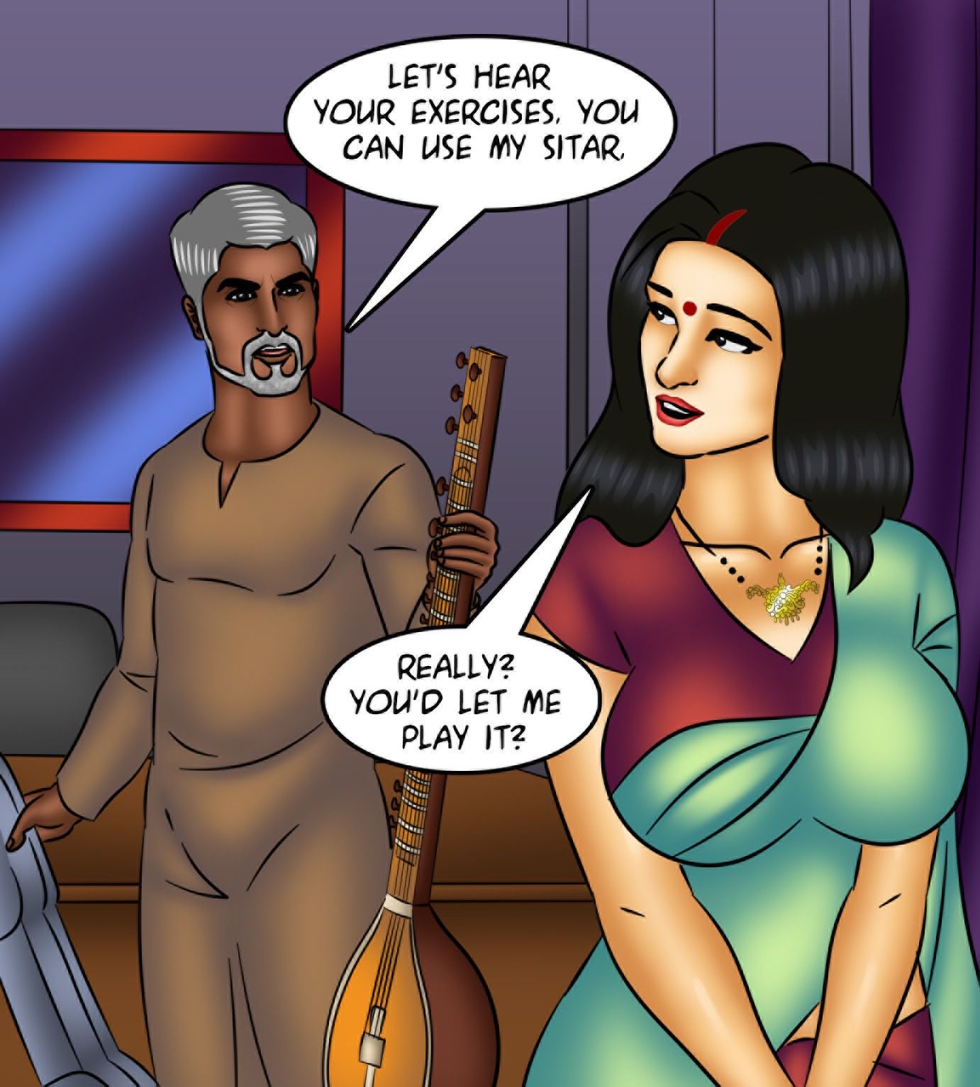 Savita Bhabhi [Kirtu] 127 . Savita Bhabhi - Music Lessons - Chapter 127 [Kirtu] – page 55