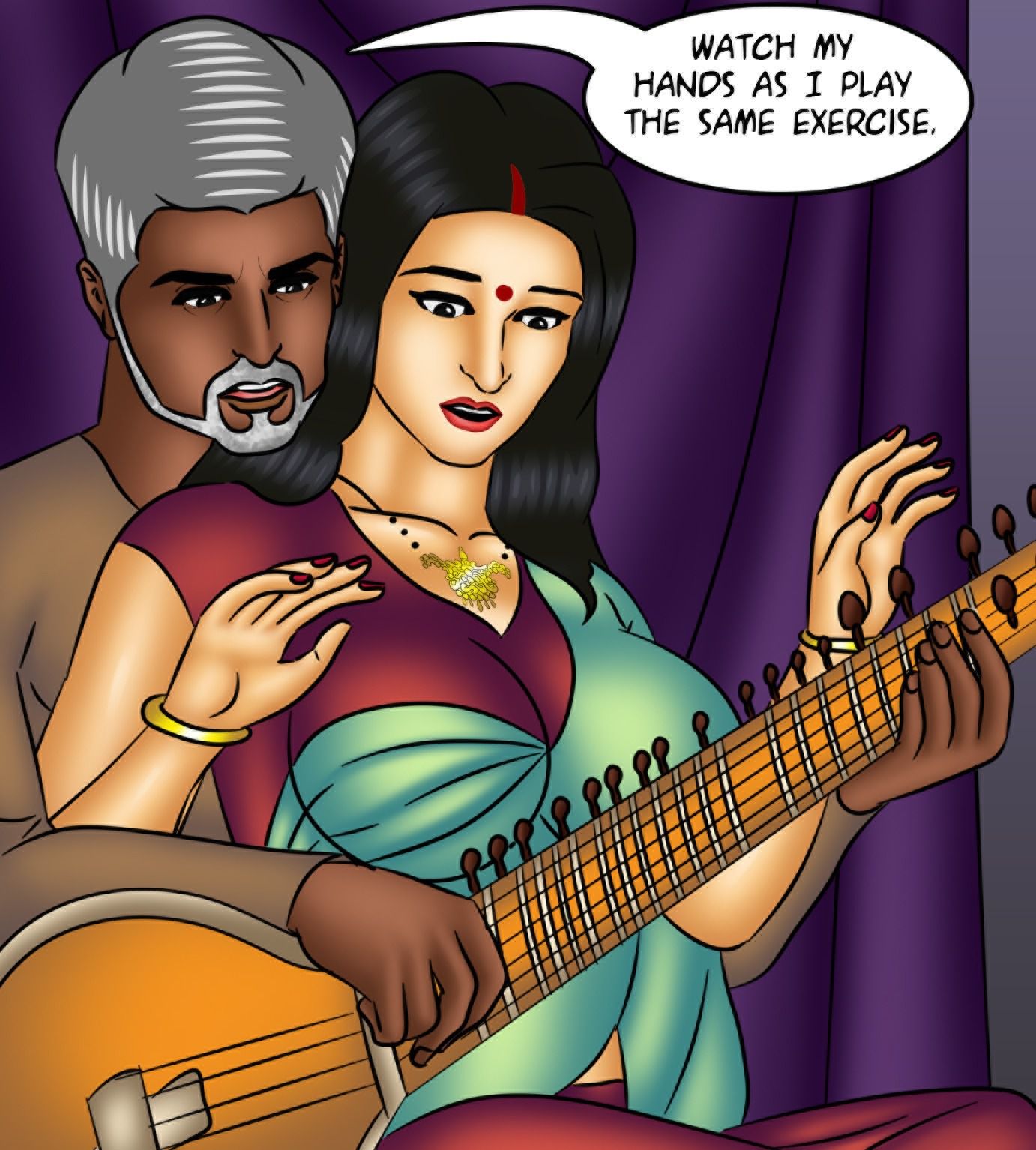 Savita Bhabhi [Kirtu] 127 . Savita Bhabhi - Music Lessons - Chapter 127 [Kirtu] – page 59
