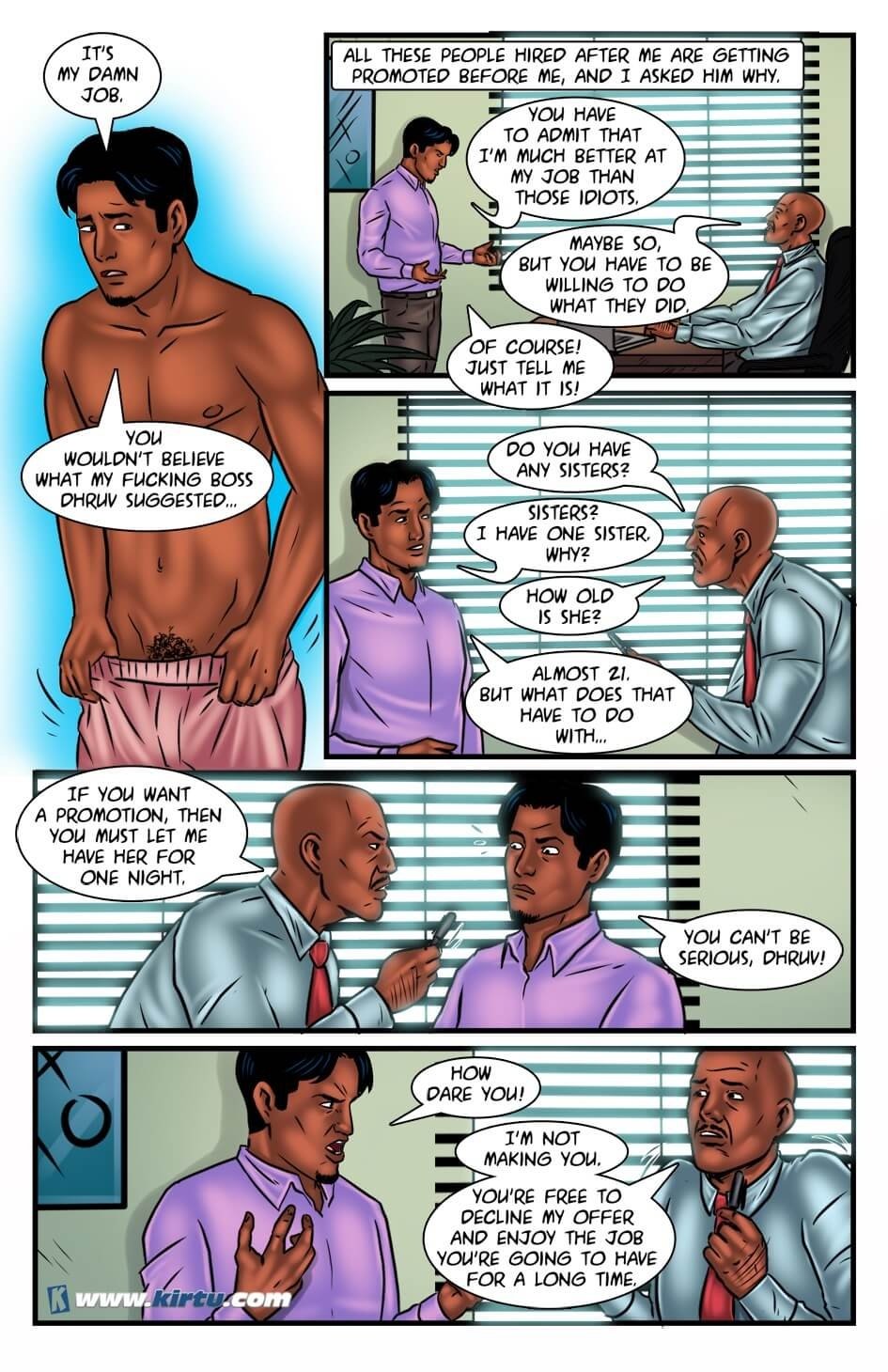 Savita Bhabhi [Kirtu] 52 . Savita Bhabhi - Bahenchod Boss - Chapter 52 [Kirtu] – page 4