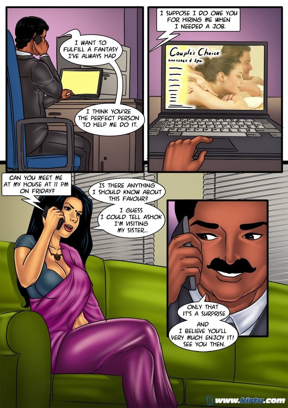 Savita Bhabhi [Kirtu] 53 . Savita Bhabhi - Couple's Massage - Chapter 53 [Kirtu] – page 5