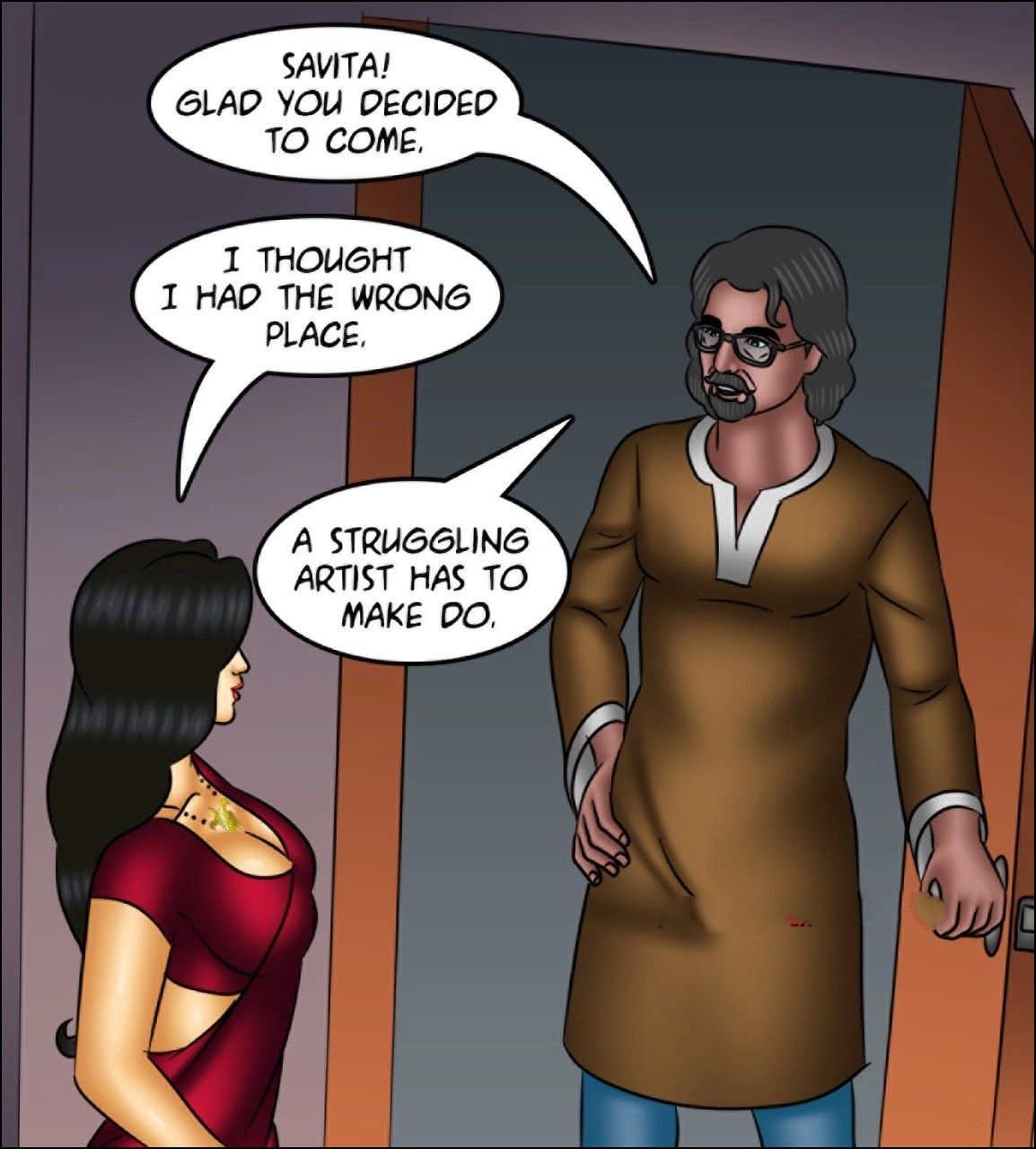 Savita Bhabhi [Kirtu] 141 . Savita Bhabhi - The Artist's Muse - Chapter 141 - LQ [Kirtu] – page 38