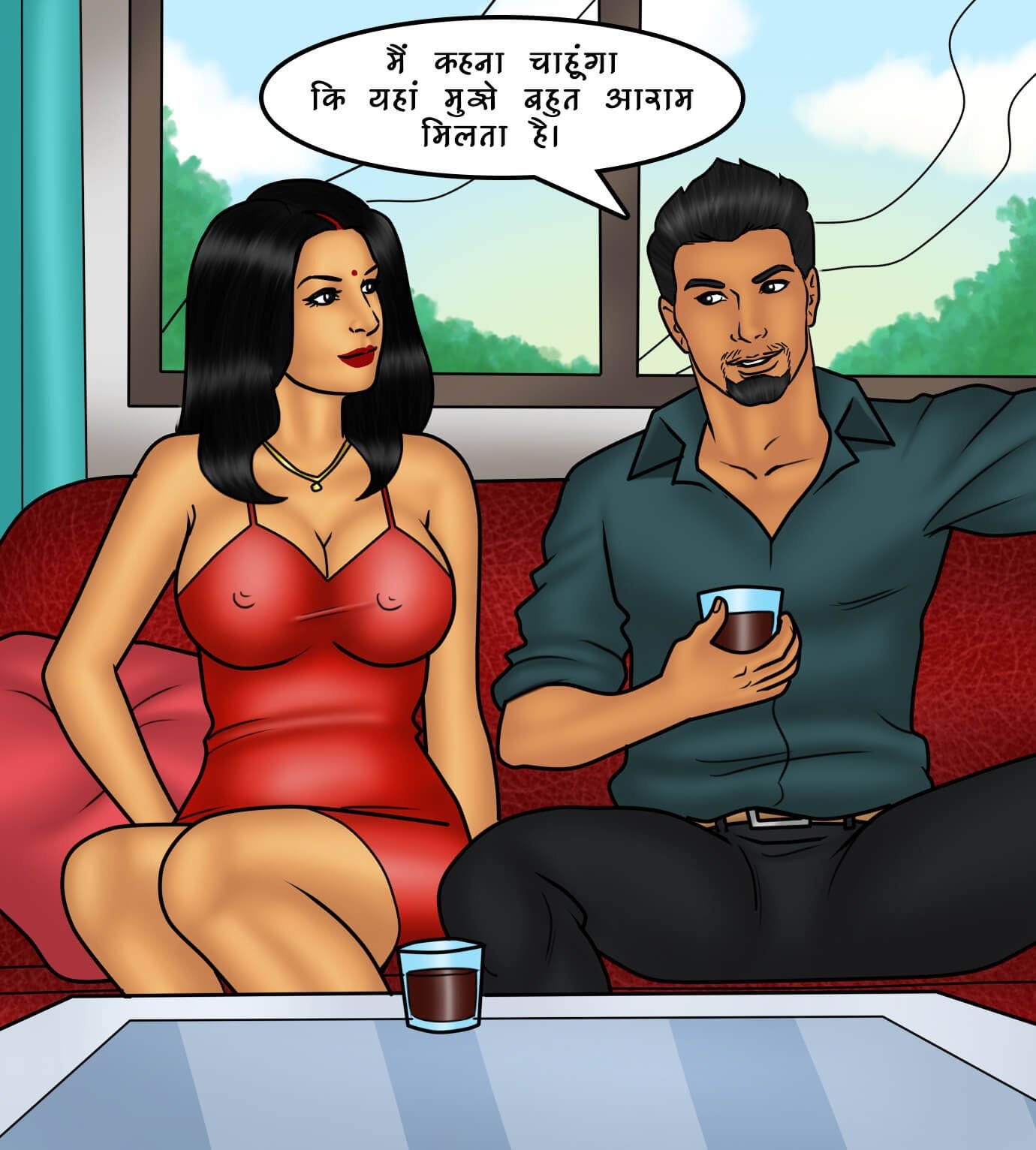 Savita Bhabhi [Kirtu] 81.5 . Savita Bhabhi - एक विशेष आयोजन – भाग 1 - Chapter 81 - Hindi [Kirtu] – page 55