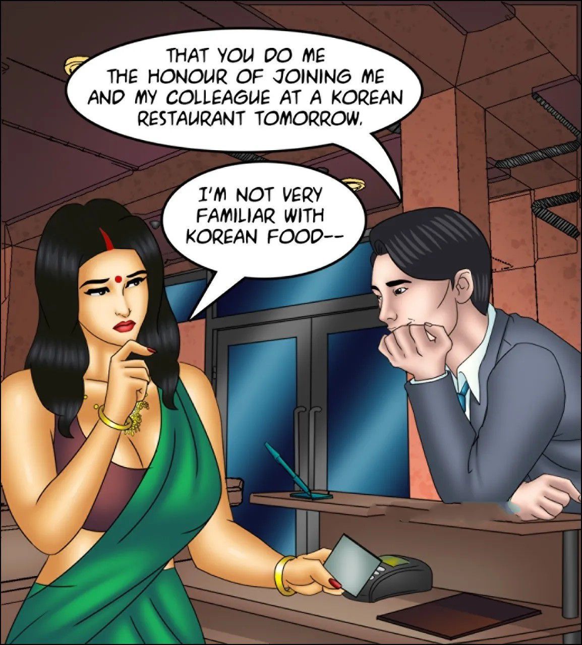 Savita Bhabhi [Kirtu] 138 . Savita Bhabhi - Aphrodisiac Snack - Chapter 138 [Kirtu] – page 35