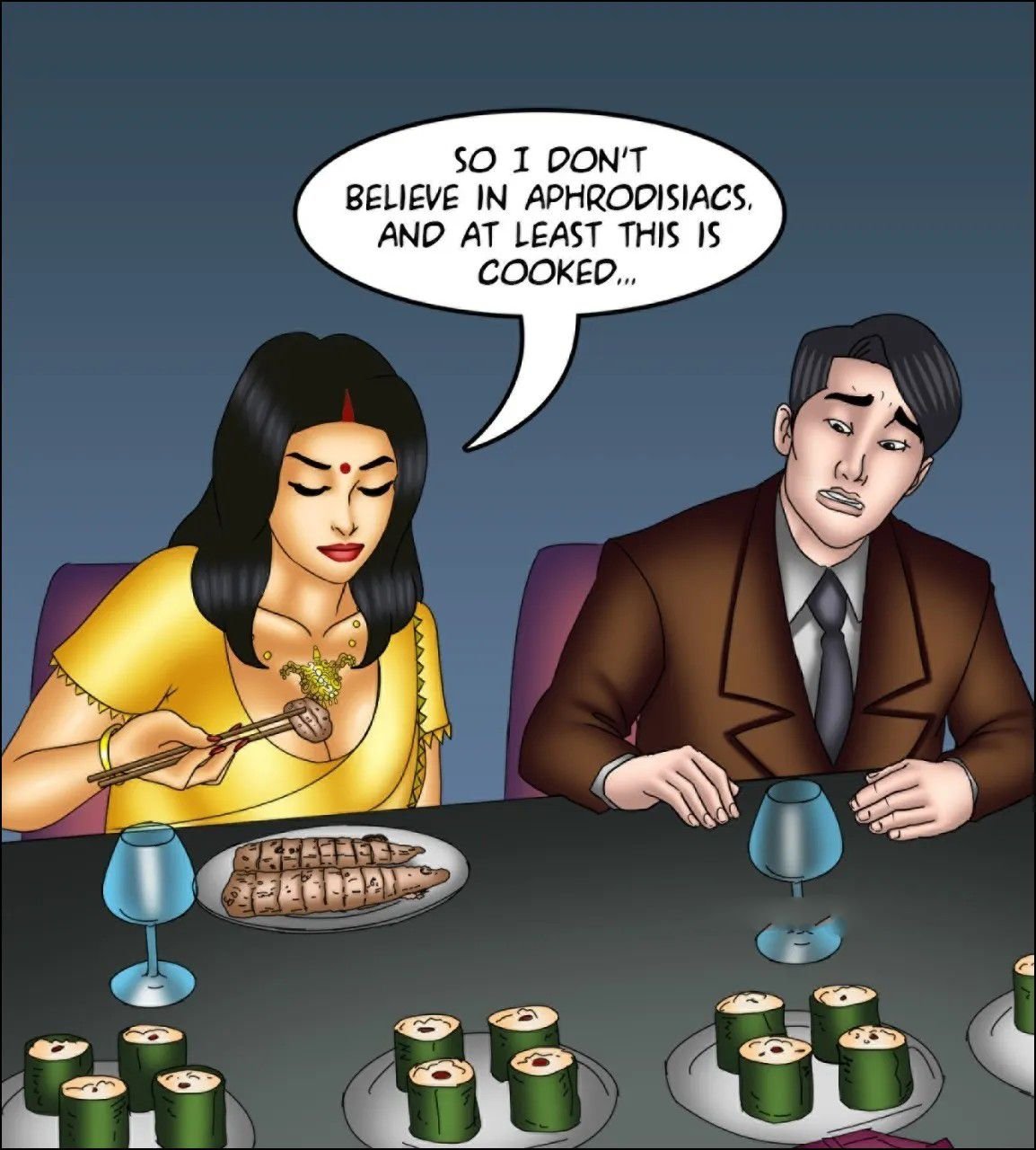 Savita Bhabhi [Kirtu] 138 . Savita Bhabhi - Aphrodisiac Snack - Chapter 138 [Kirtu] – page 58