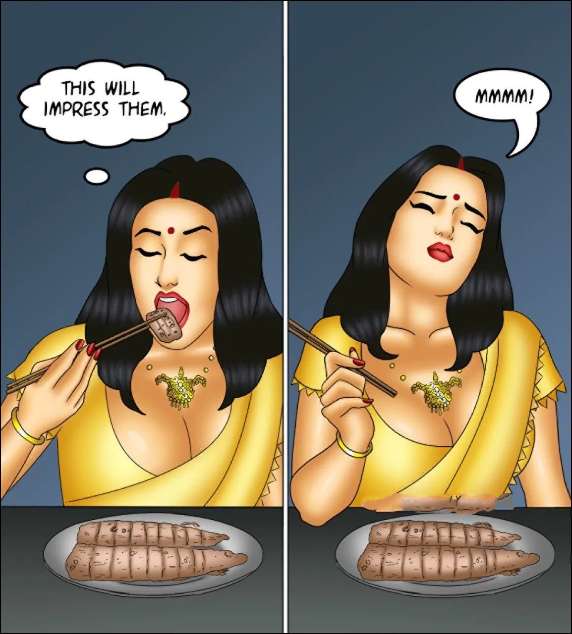 Savita Bhabhi [Kirtu] 138 . Savita Bhabhi - Aphrodisiac Snack - Chapter 138 [Kirtu] – page 59