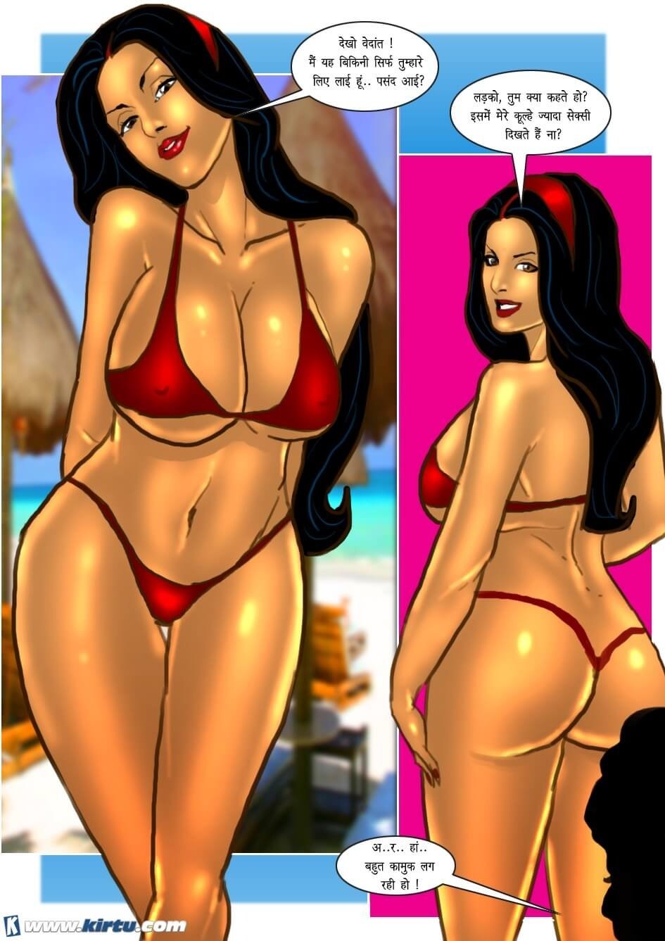 Savita Bhabhi [Kirtu] 33.5 . Savita Bhabhi - गर्मी में सेक्सी समुद्र तट ! - Chapter 33 - Hindi [Kirtu] – page 6