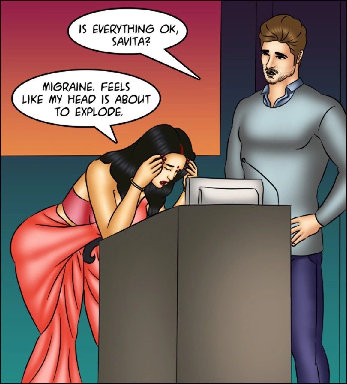 Savita Bhabhi [Kirtu] 143 . Savita Bhabhi - What a Headache! - Chapter 143 - LQ [Kirtu] – page 3