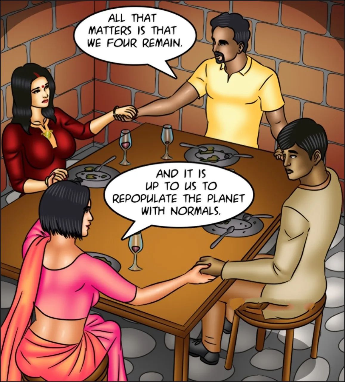 Savita Bhabhi [Kirtu] 151 . Savita Bhabhi - The Last Woman On Earth - Chapter 151 [Kirtu] – page 115