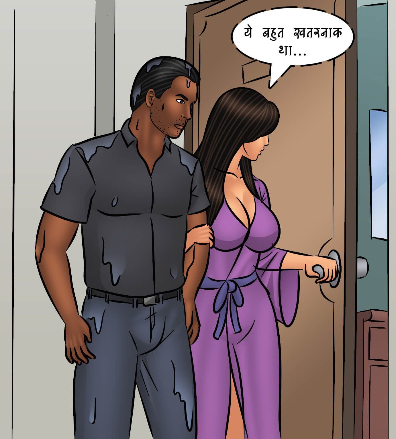 Savita Bhabhi [Kirtu] 106.5 . Savita Bhabhi - Hindi - Chapter 106 - धोखेबाज पकड़े गये [Kirtu] – page 39