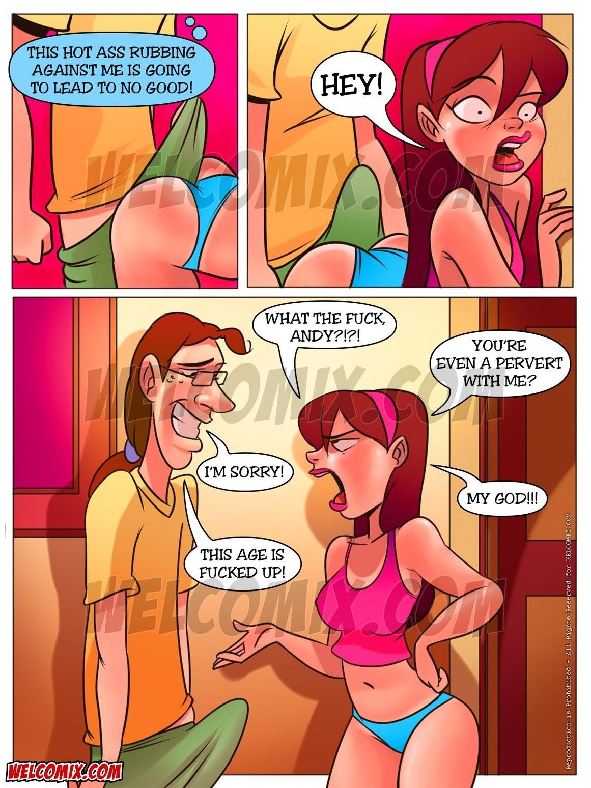 Naughty Fam [WC | TF] 8 . Naughty Fam - Spying Behind The Door - Chapter 8 [WC | TF] – page 10