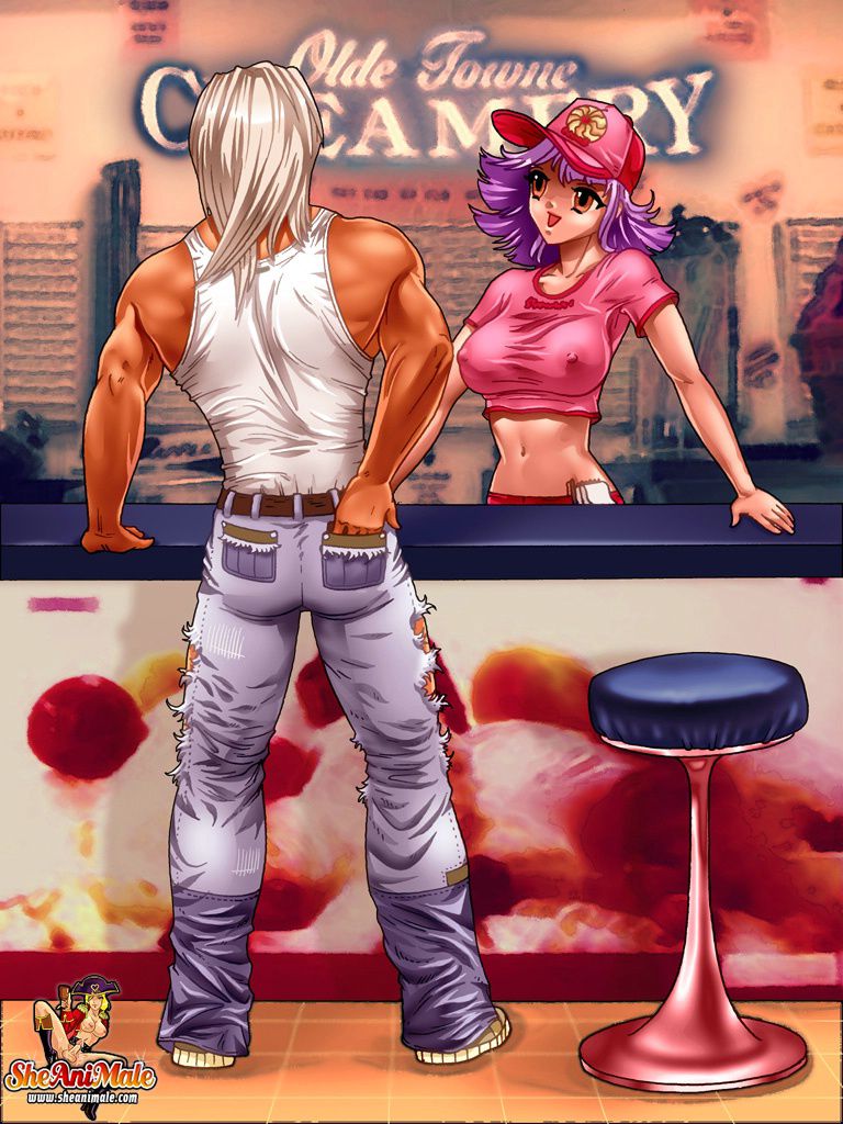 Anime Style Comics 1 [SheAniMale] Shemale Ice Cream - [SheAniMale] – page 1