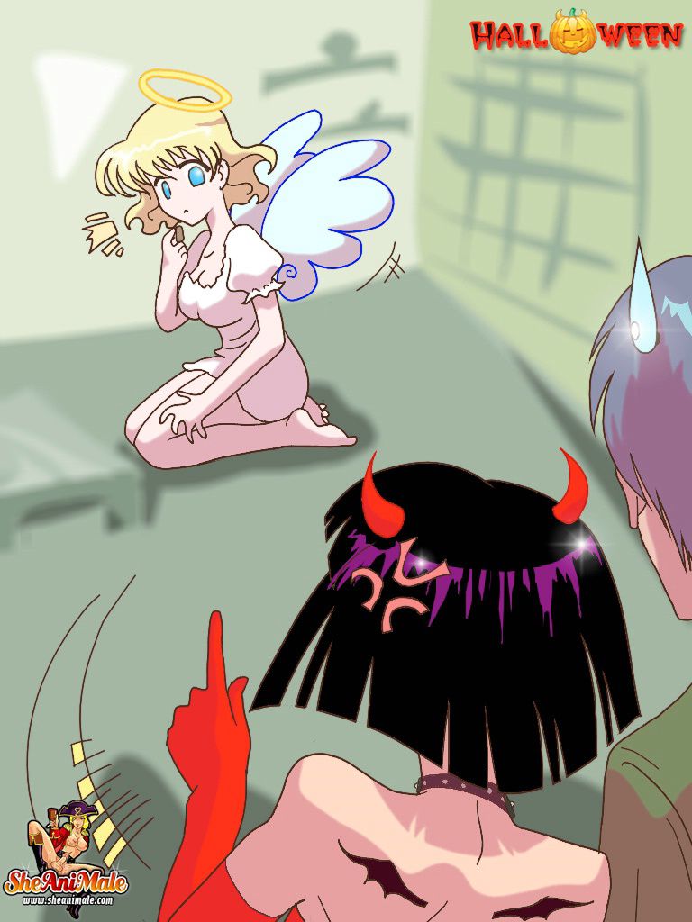 Anime Style Comics 1 [SheAniMale] Heaven And Hell-oween - [SheAniMale] – page 3