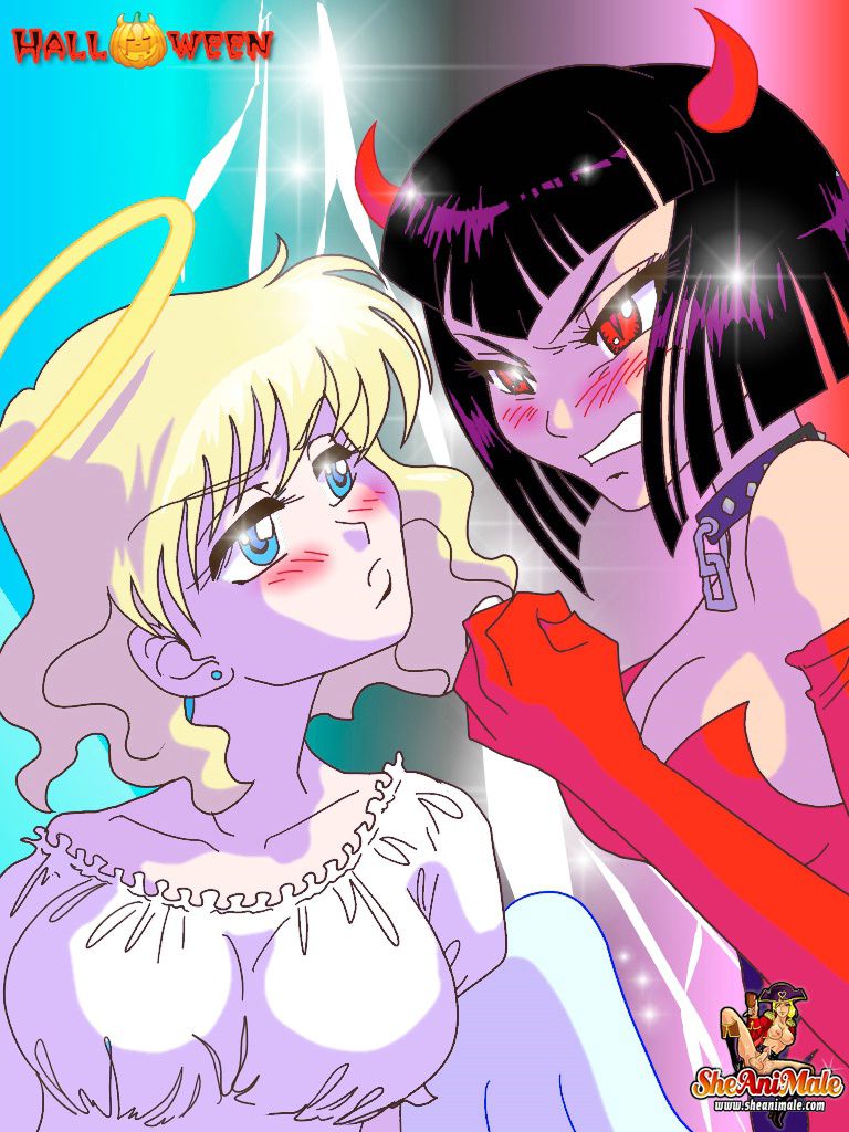 Anime Style Comics 1 [SheAniMale] Heaven And Hell-oween - [SheAniMale] – page 4