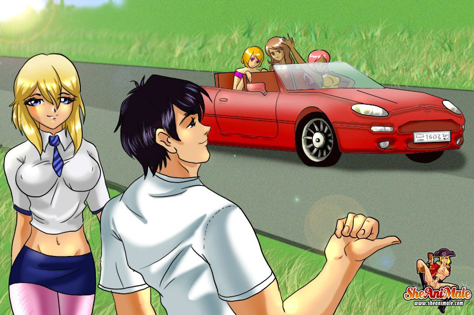 Anime Style Comics 1 [SheAniMale] The Studly Hitchhiker - [SheAniMale] – page 1