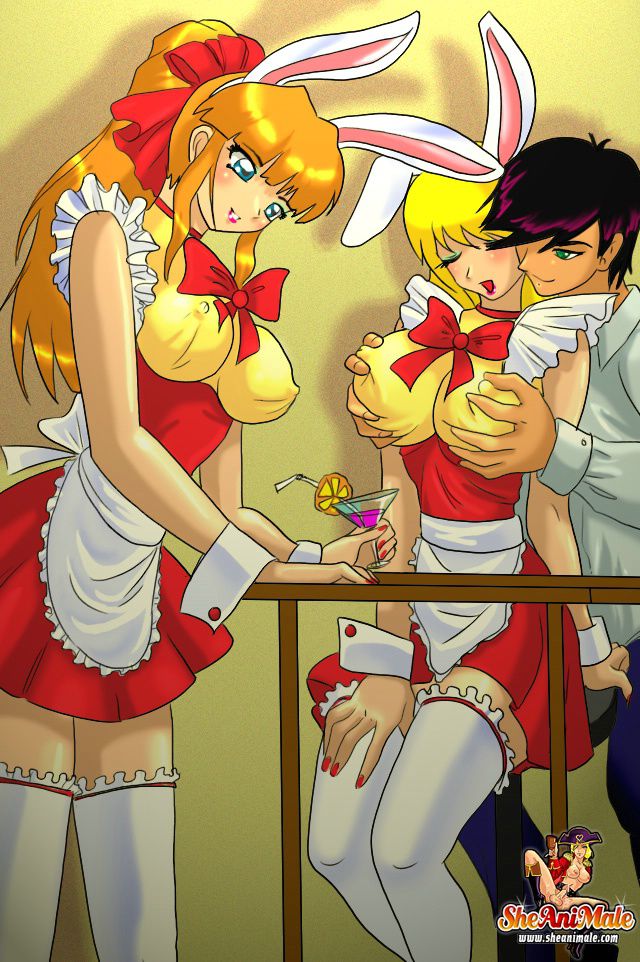 Anime Style Comics 1 [SheAniMale] Hot Shemale Rabbits - [SheAniMale] – page 1