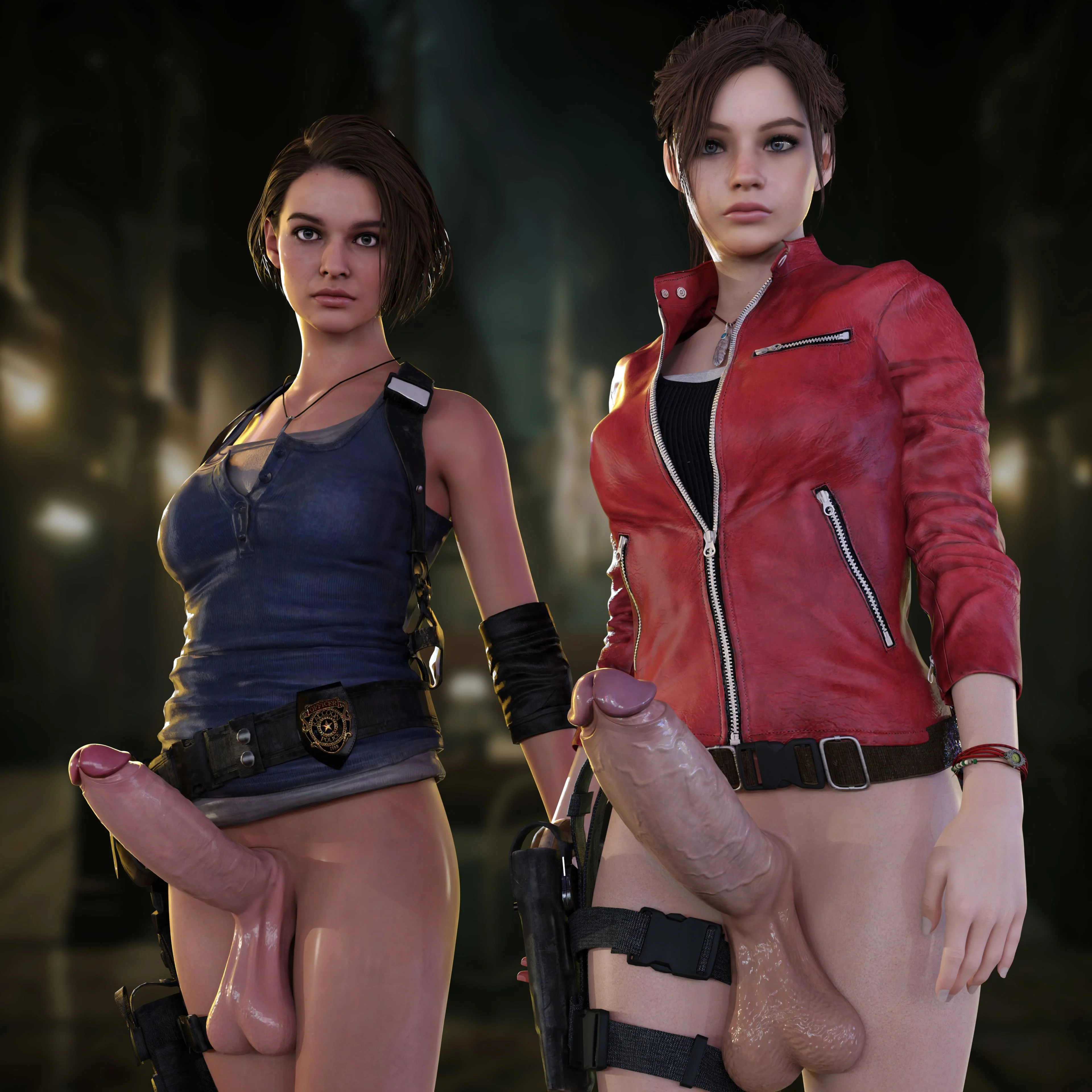 Blacked and Futa Sets (Various) [NordFantasy] 37 . Jill & Claire - (Resident Evil) [NordFantasy] – page 1