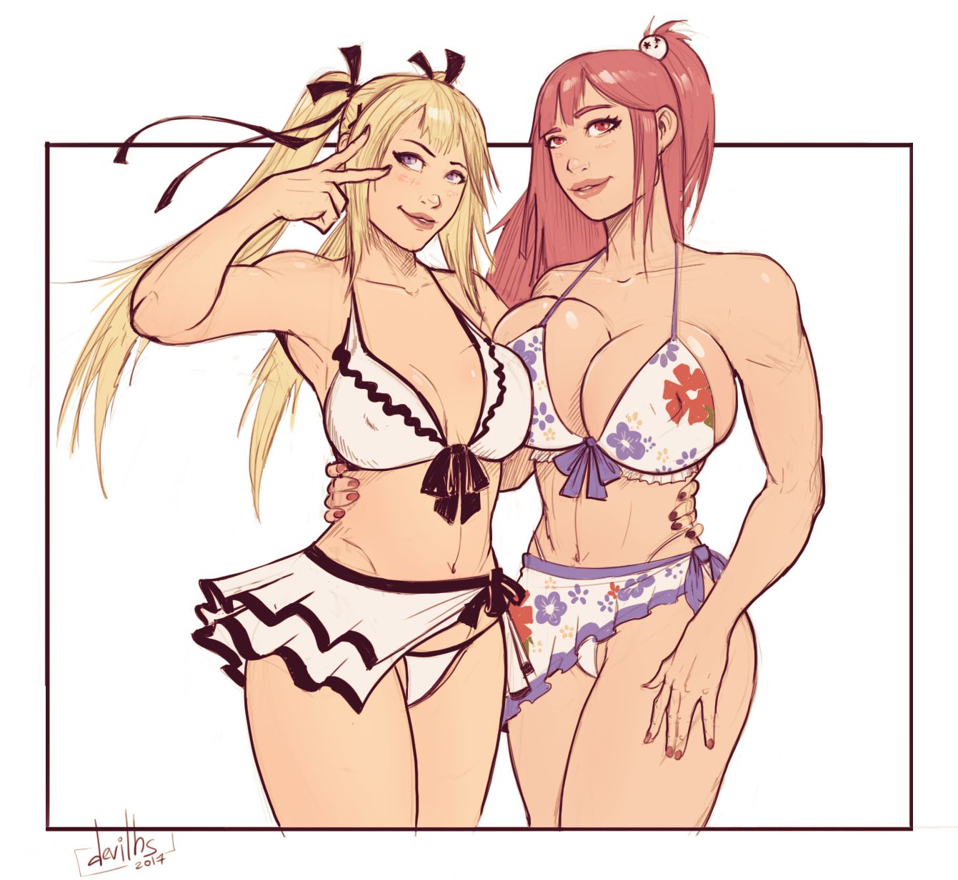 Artworks And Misc. (Various) [DevilHS] Honoka and Marie Rose Supersluts (Dead or Alive) - [DevilHS] – page 2