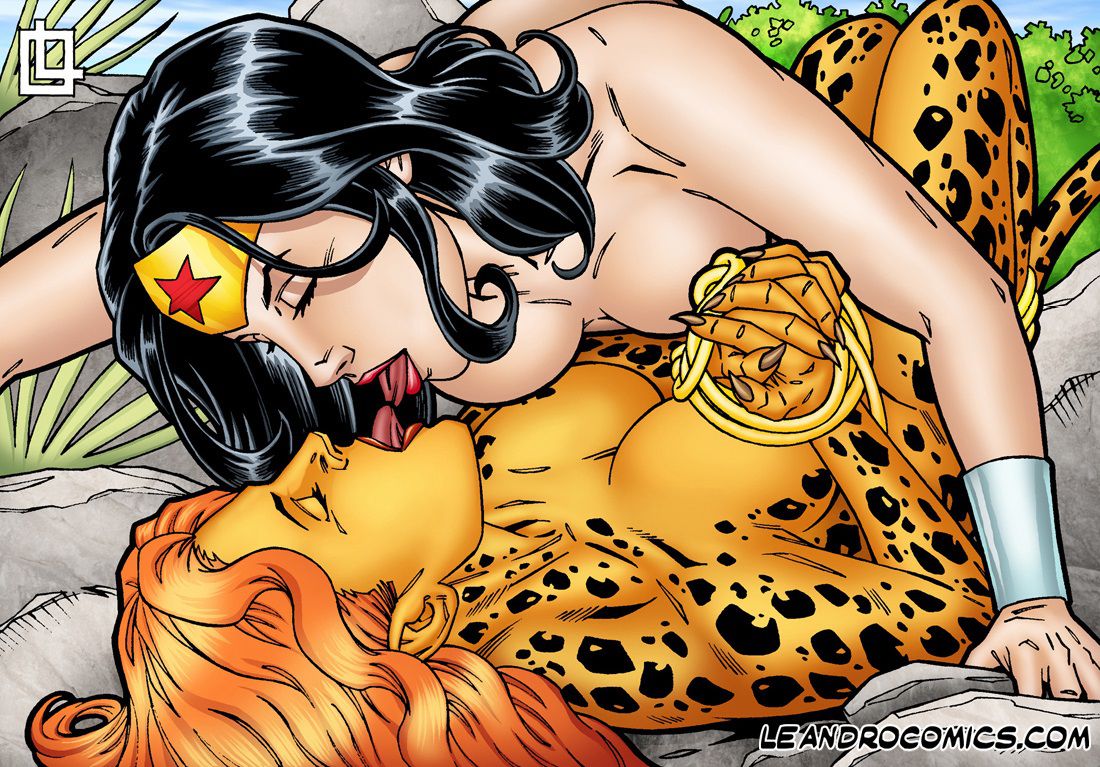 Superhero Image Sets (Various) [Leandro Comics] Hot lesbian sex featuring Wonder Woman and Cheetah (JLA) – page 4