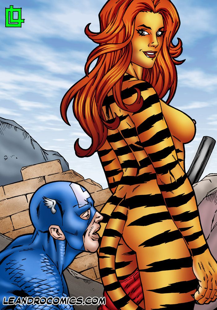 Superhero Image Sets (Various) [Leandro Comics] Tigra makes your meat sword purr! (Avengers) – page 2