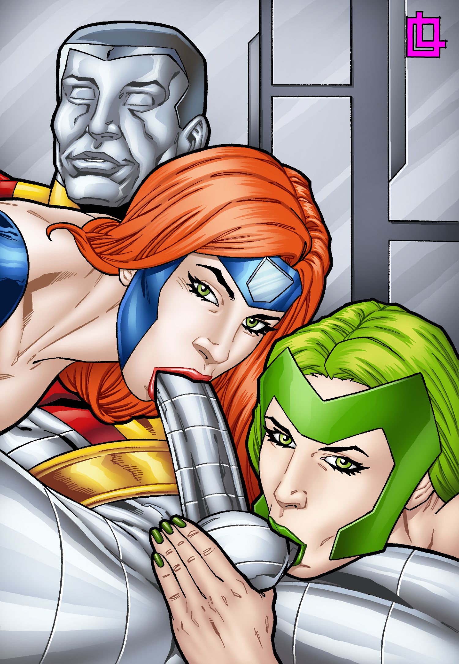 Superhero Image Sets (Various) [Leandro Comics] Jean Grey joins Lorna Dane and Colossus for threesome – page 3