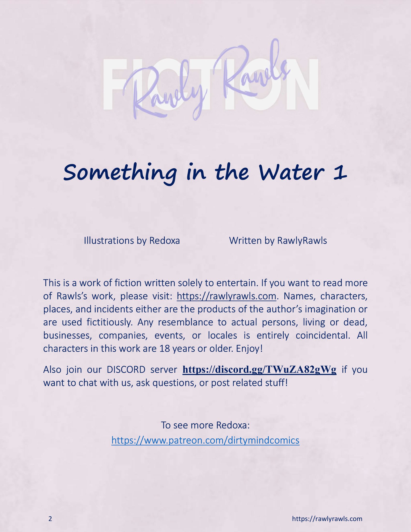 There’s Something in the Water [Redoxa , RawlyRawls] 1 . There's Something in the Water - Chapter 1 [Redoxa , RawlyRawls] – page 2