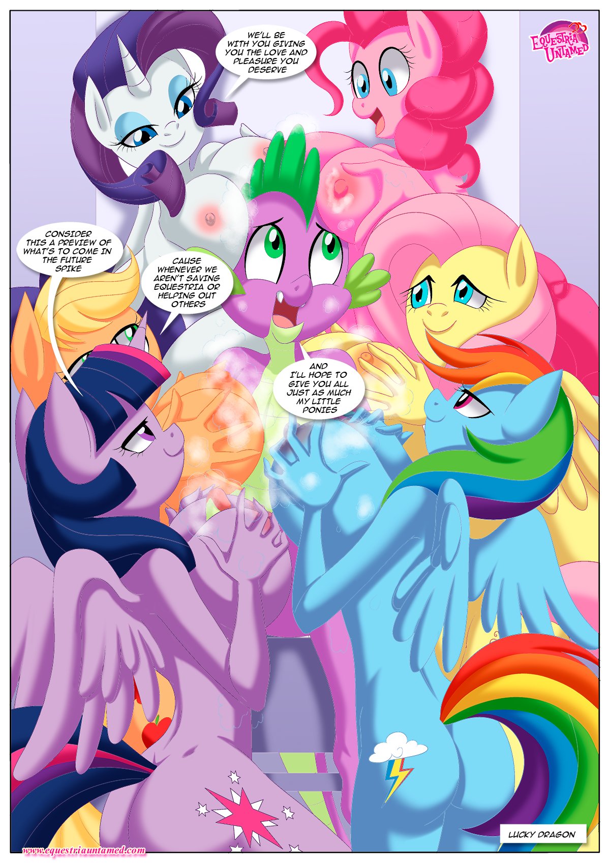 Spike’s Harem (My Little Pony – Friendship Is Magic) [PalComix] 7 . Pinkie's Playhouse - Chapter 7 (My Little Pony - Friendship Is Magic) [PalComix] – page 45