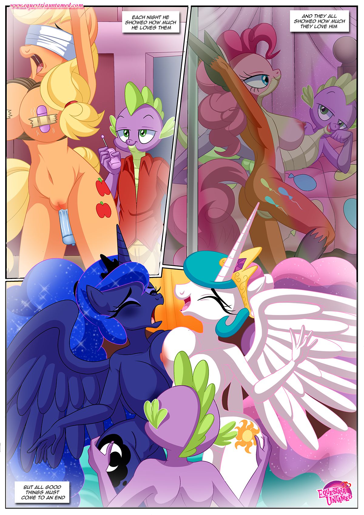 Spike’s Harem (My Little Pony – Friendship Is Magic) [PalComix] 9 . Spike's Ultimate Fantasies or The Dragon King's Harem - Chapter 9 (My Little Pony - Friendship Is Magic) [PalComix] – page 4