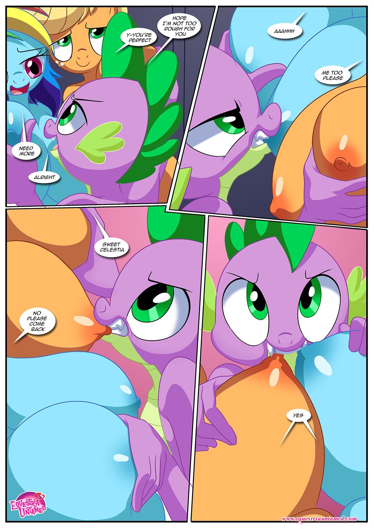 Spike’s Harem (My Little Pony – Friendship Is Magic) [PalComix] 9 . Spike's Ultimate Fantasies or The Dragon King's Harem - Chapter 9 (My Little Pony - Friendship Is Magic) [PalComix] – page 46