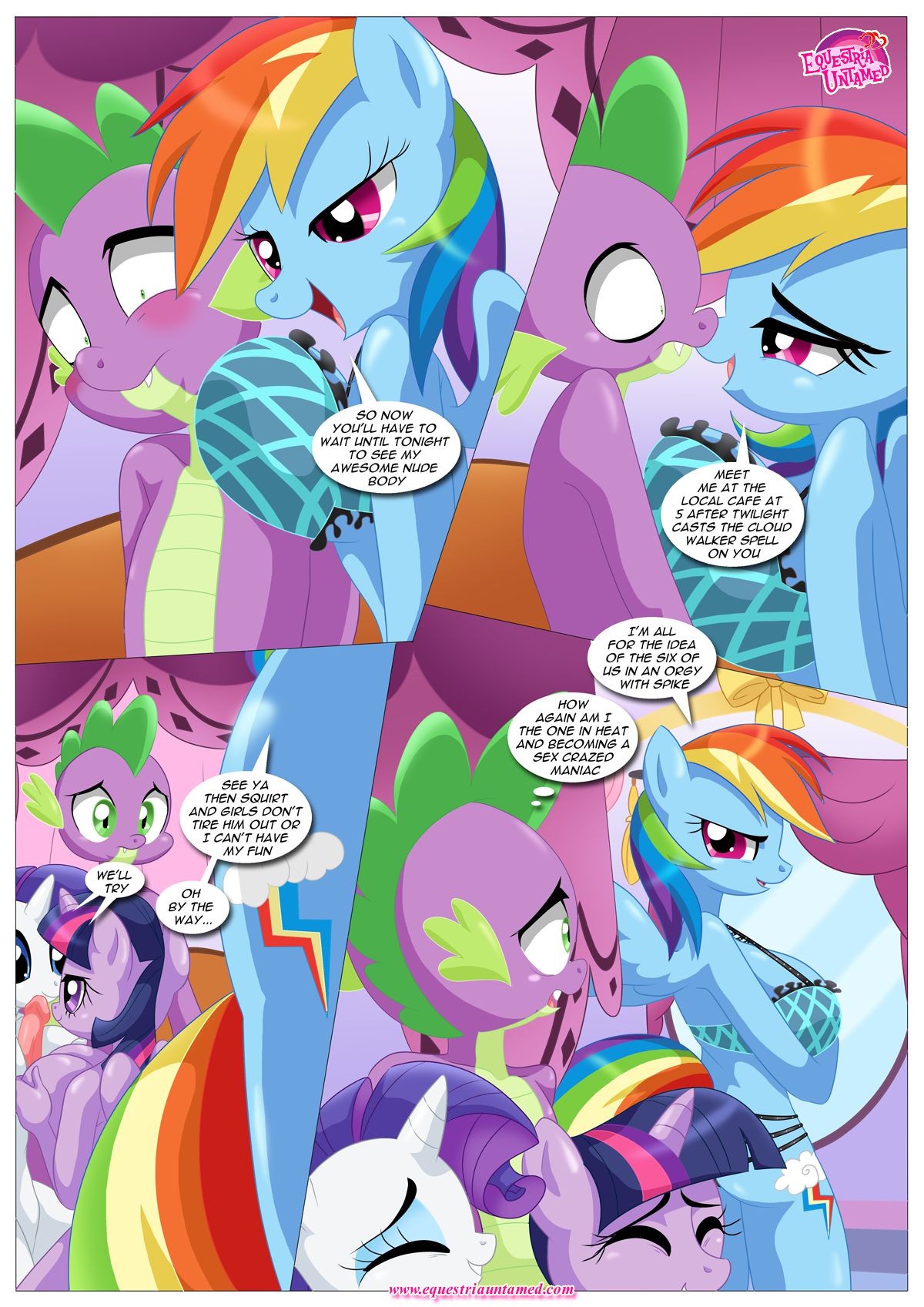 Spike’s Harem (My Little Pony – Friendship Is Magic) [PalComix] 4 . Rainbow Dash's Game Of Extreme PDA - Chapter 4 (My Little Pony - Friendship Is Magic) [PalComix] – page 13