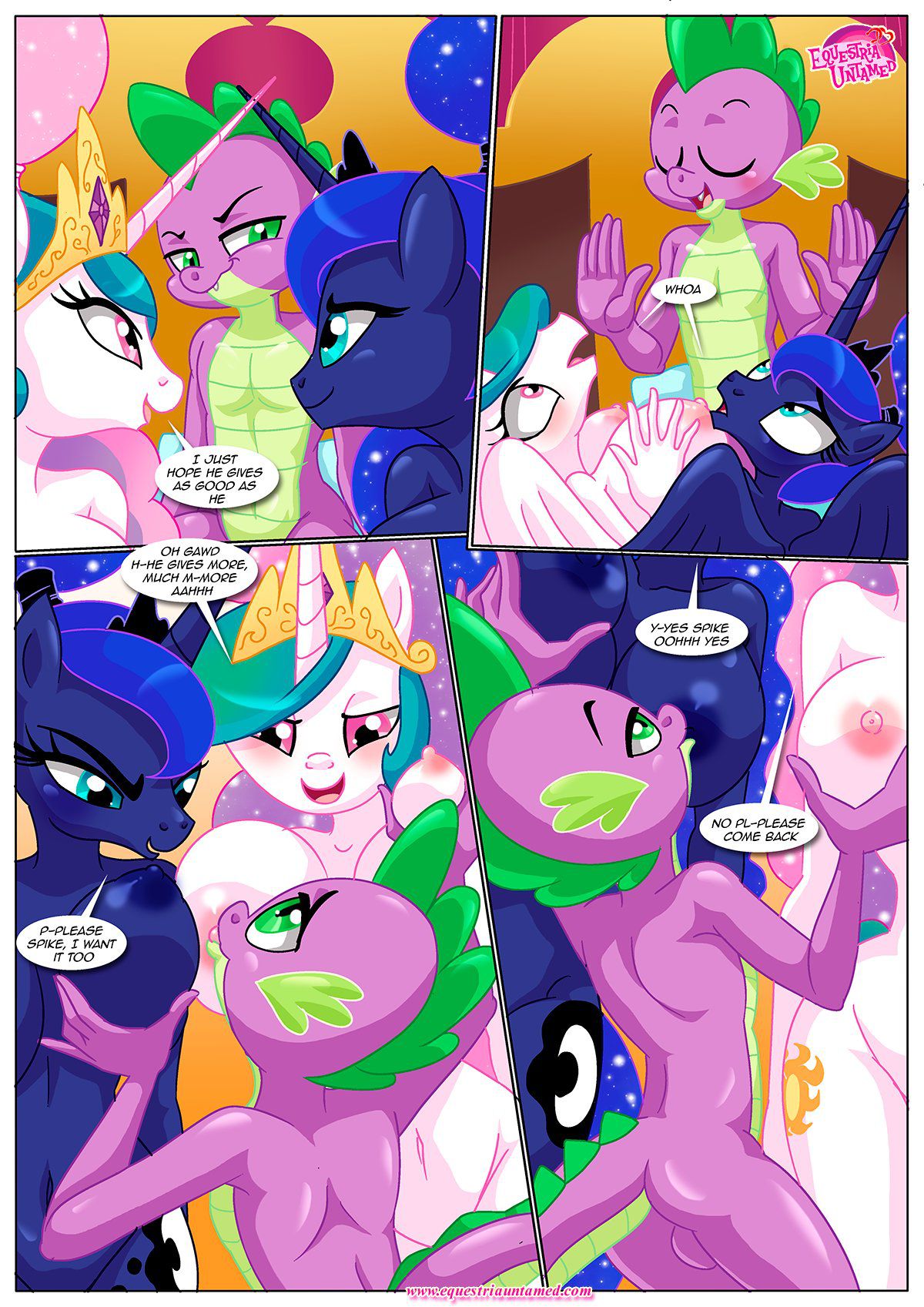 Spike’s Harem (My Little Pony – Friendship Is Magic) [PalComix] 8 . The Night The Sun and Moon Cum Together - Chapter 8 (My Little Pony - Friendship Is Magic) [PalComix] – page 38