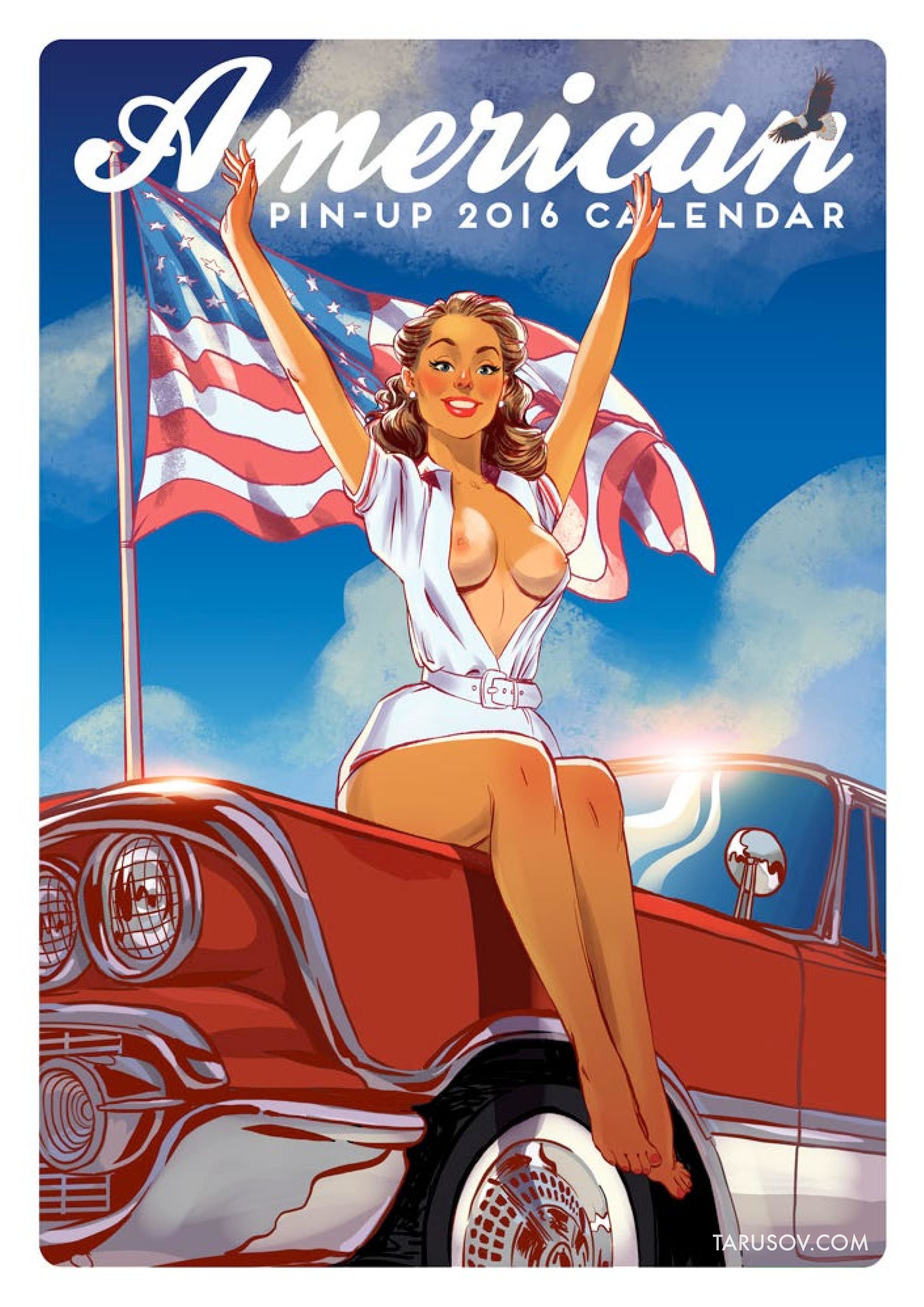 Artworks, Pinups And More [Andrew Tarusov] 2016 American Girls Pin-up Calender - [Andrew Tarusov] – page 1