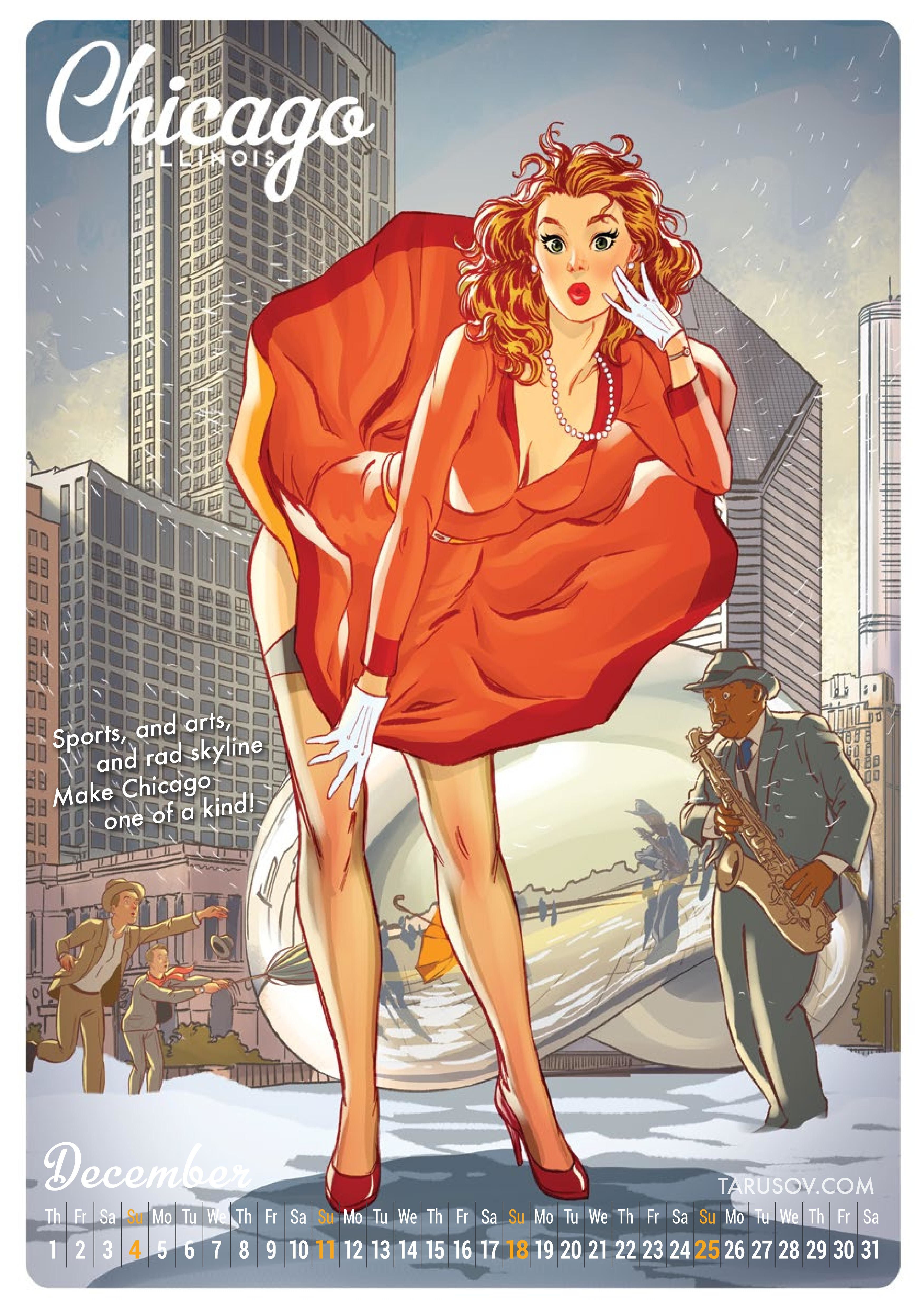 Artworks, Pinups And More [Andrew Tarusov] 2016 American Girls Pin-up Calender - [Andrew Tarusov] – page 13