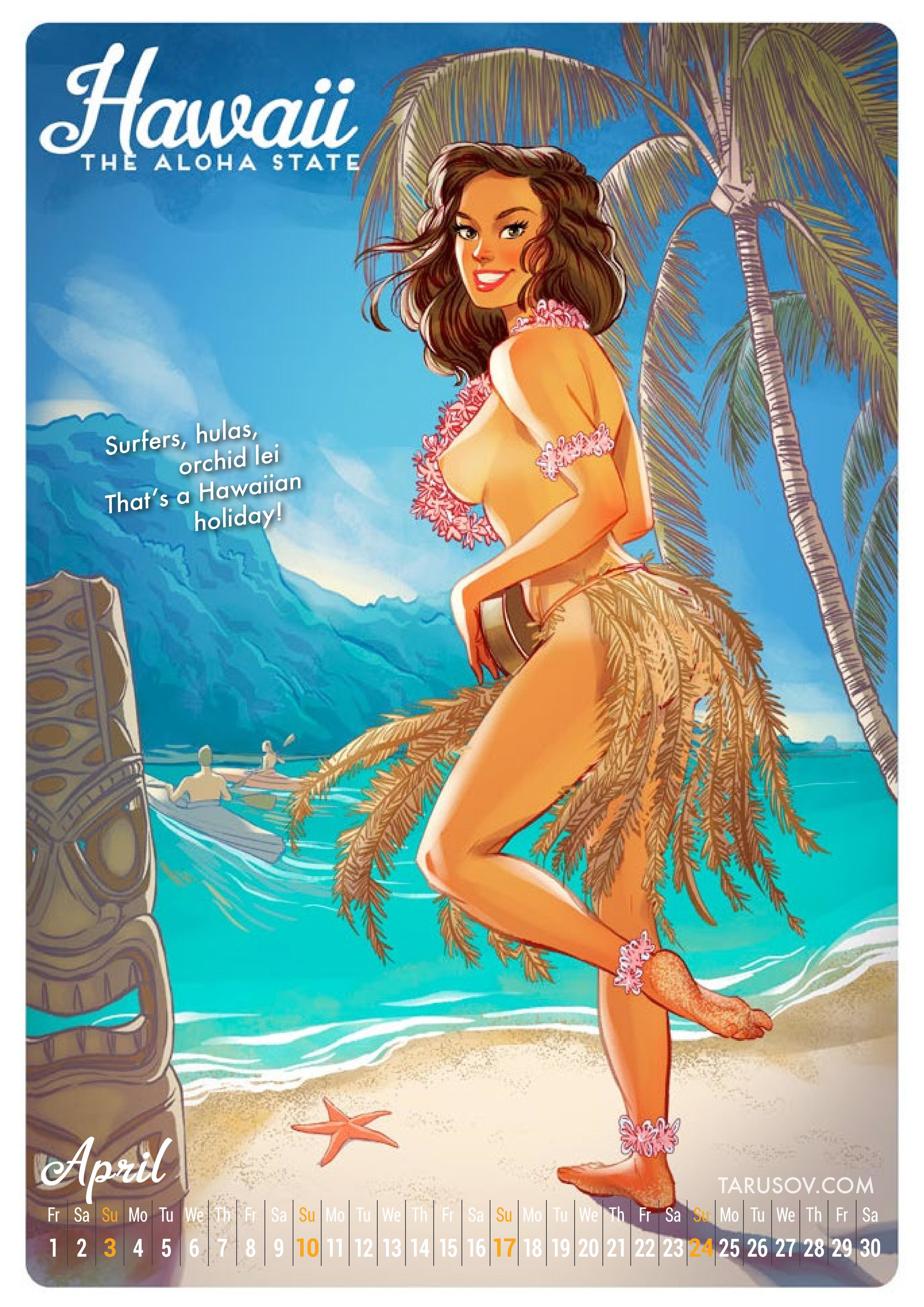 Artworks, Pinups And More [Andrew Tarusov] 2016 American Girls Pin-up Calender - [Andrew Tarusov] – page 5