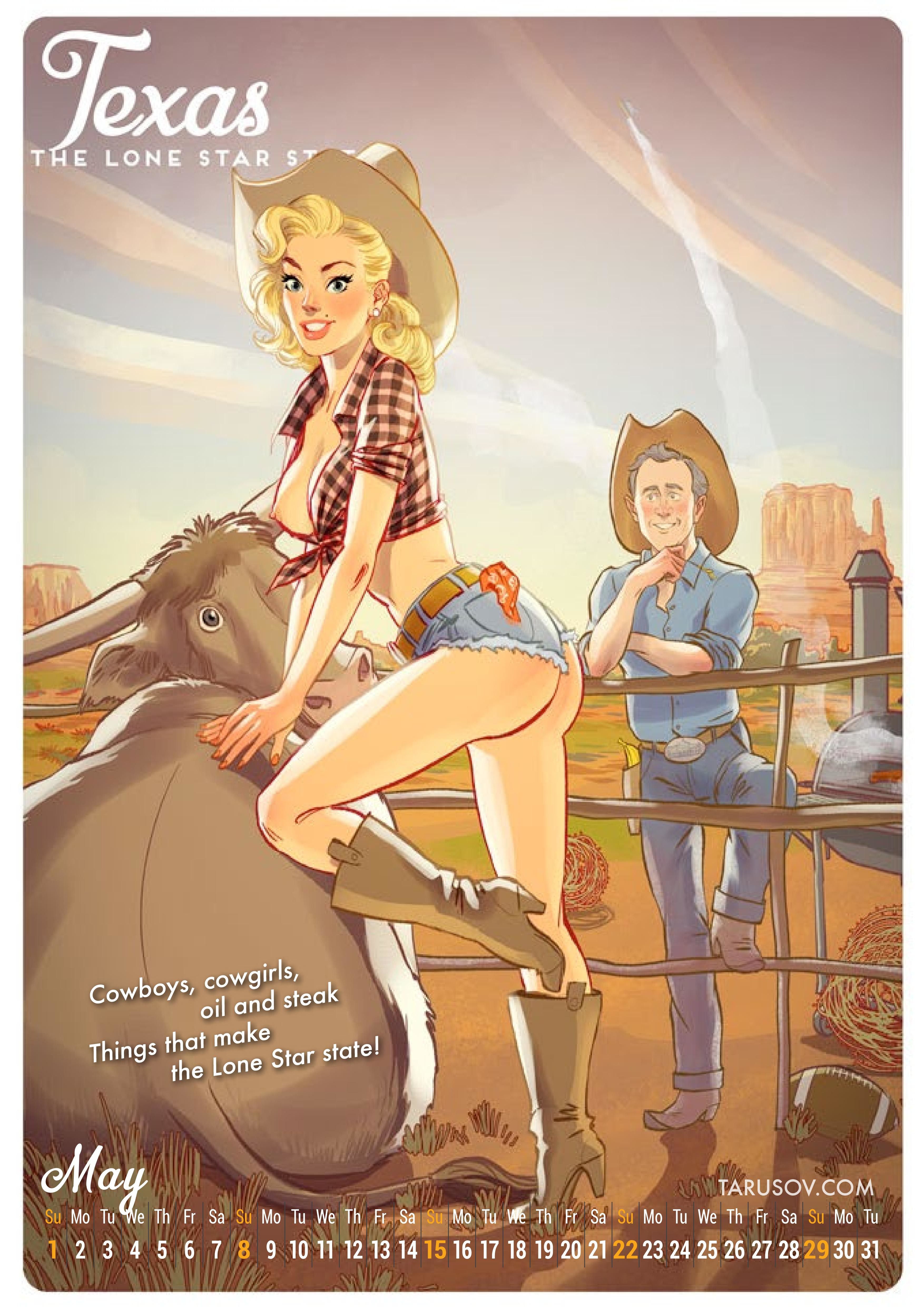 Artworks, Pinups And More [Andrew Tarusov] 2016 American Girls Pin-up Calender - [Andrew Tarusov] – page 6