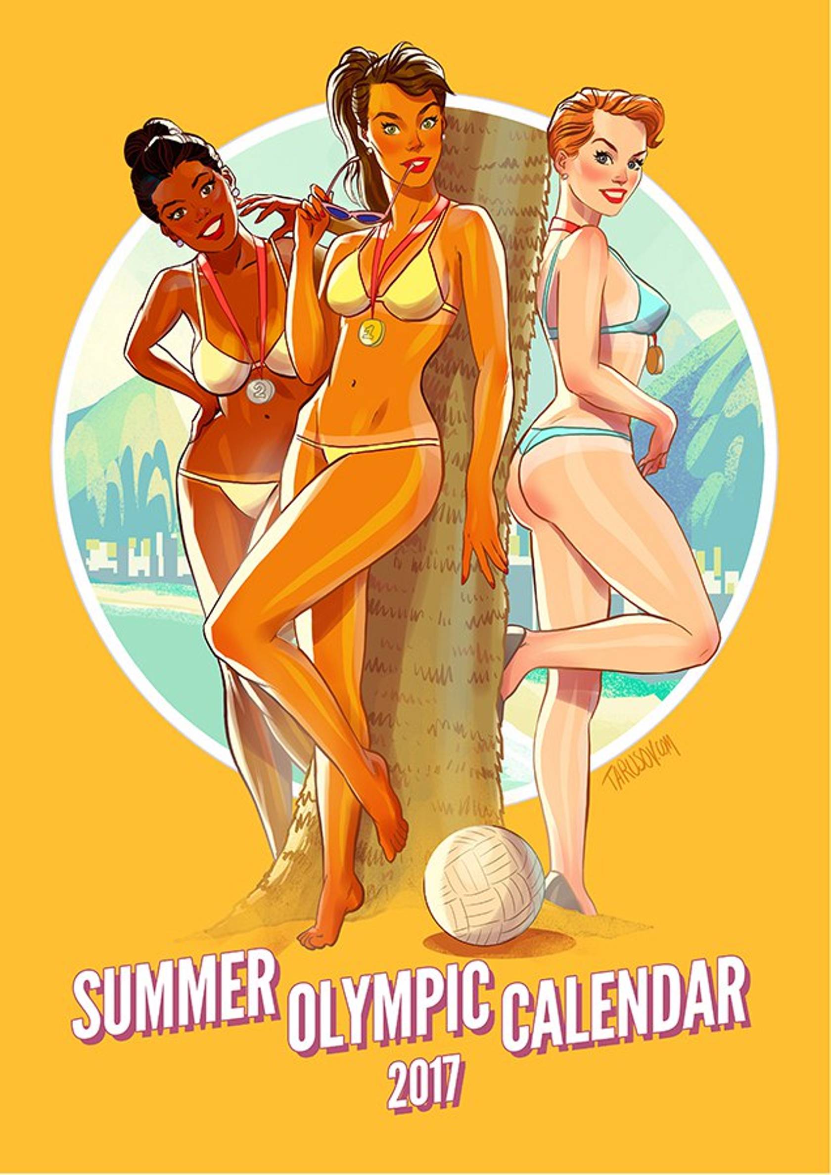 Artworks, Pinups And More [Andrew Tarusov] 2017 Summer Olympic Pinup Calender - [Andrew Tarusov] – page 1