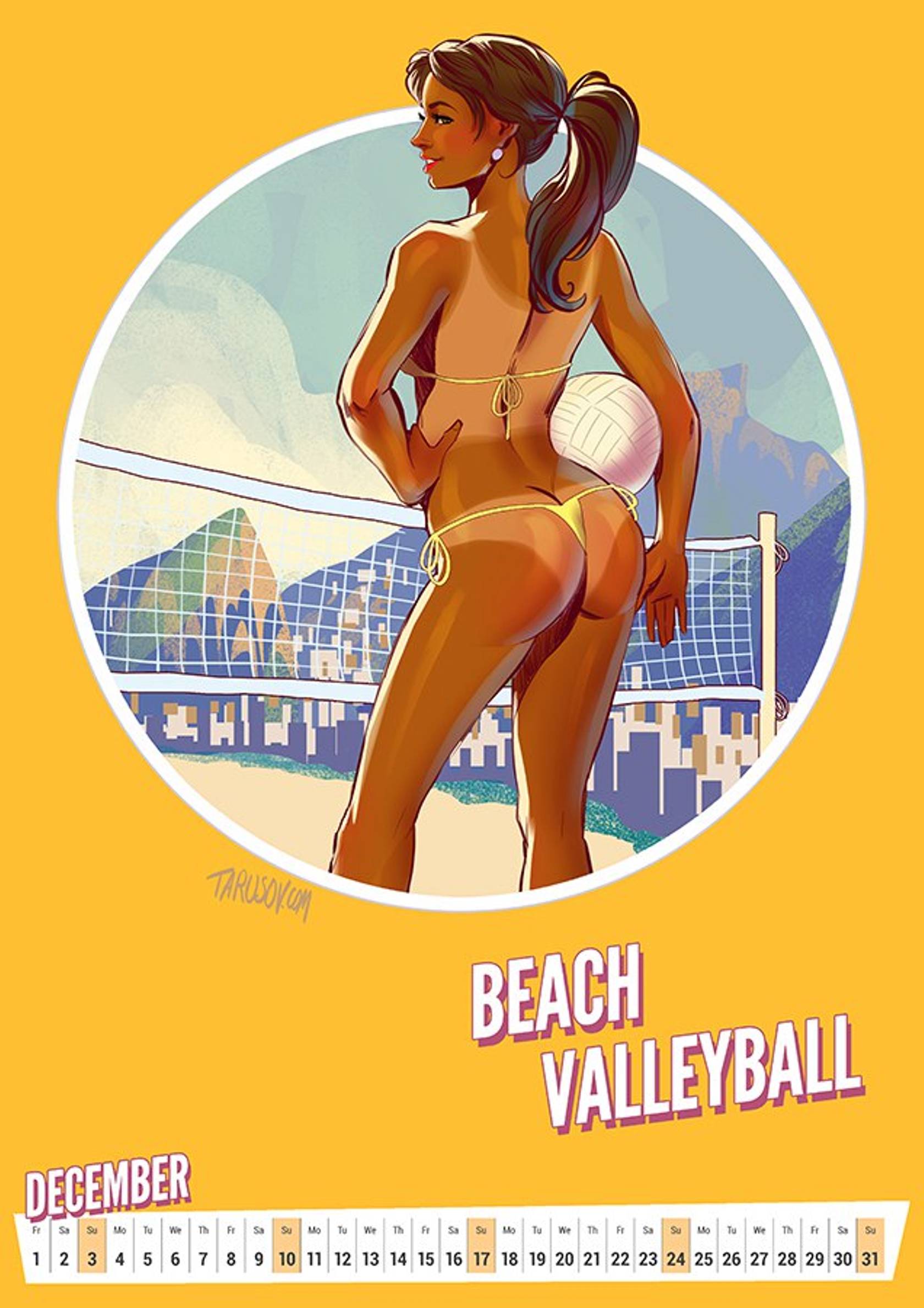 Artworks, Pinups And More [Andrew Tarusov] 2017 Summer Olympic Pinup Calender - [Andrew Tarusov] – page 13
