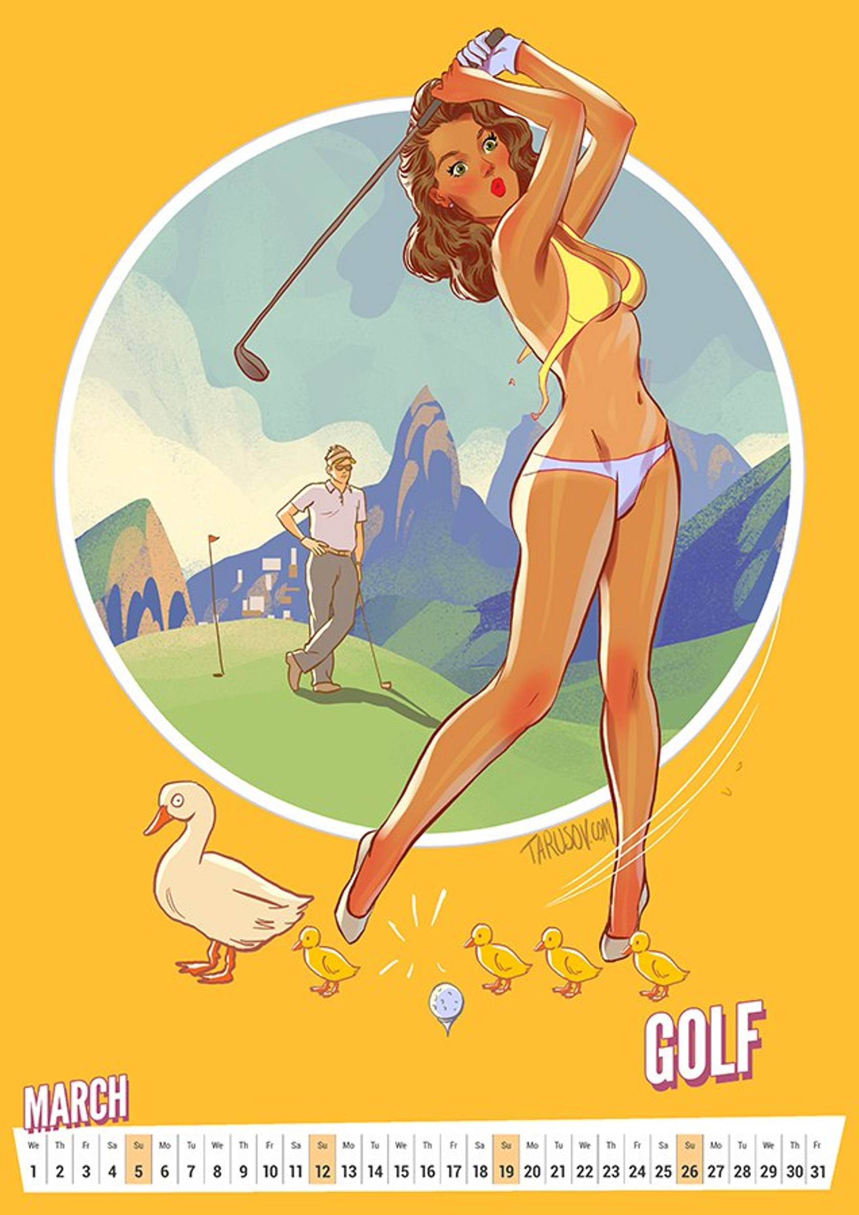 Artworks, Pinups And More [Andrew Tarusov] 2017 Summer Olympic Pinup Calender - [Andrew Tarusov] – page 4