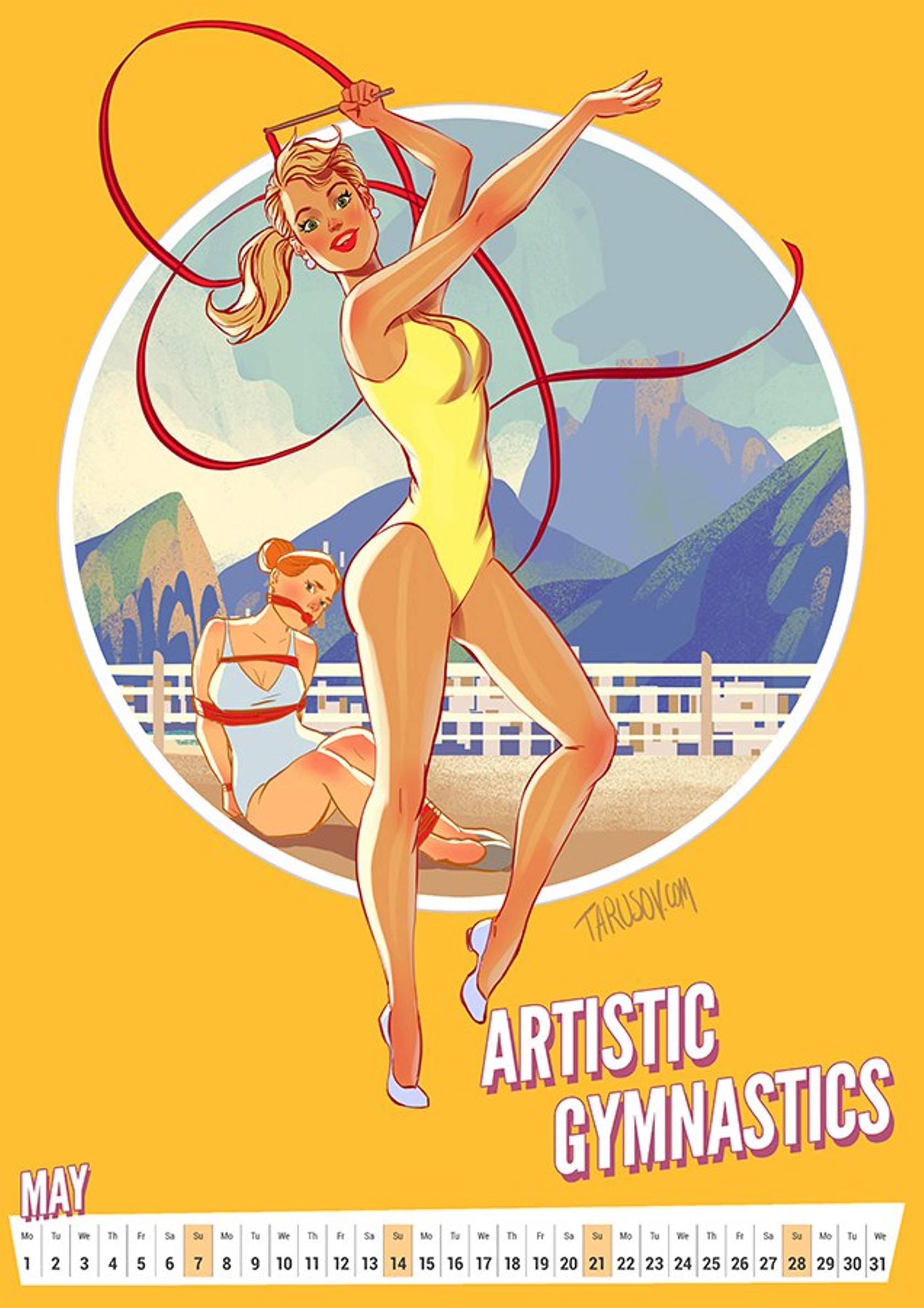 Artworks, Pinups And More [Andrew Tarusov] 2017 Summer Olympic Pinup Calender - [Andrew Tarusov] – page 6