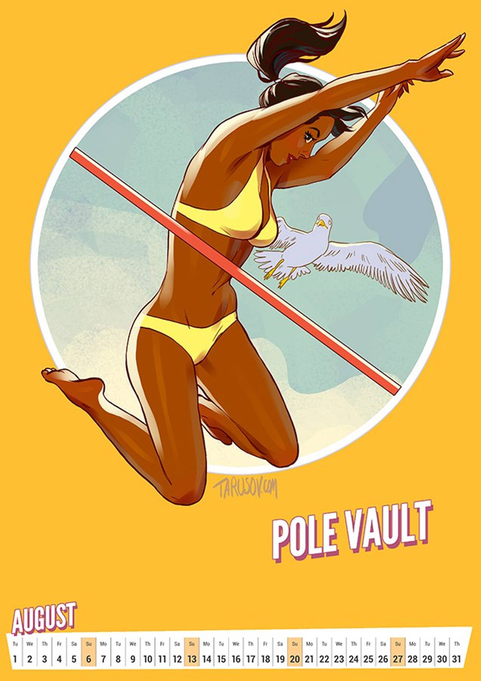 Artworks, Pinups And More [Andrew Tarusov] 2017 Summer Olympic Pinup Calender - [Andrew Tarusov] – page 9