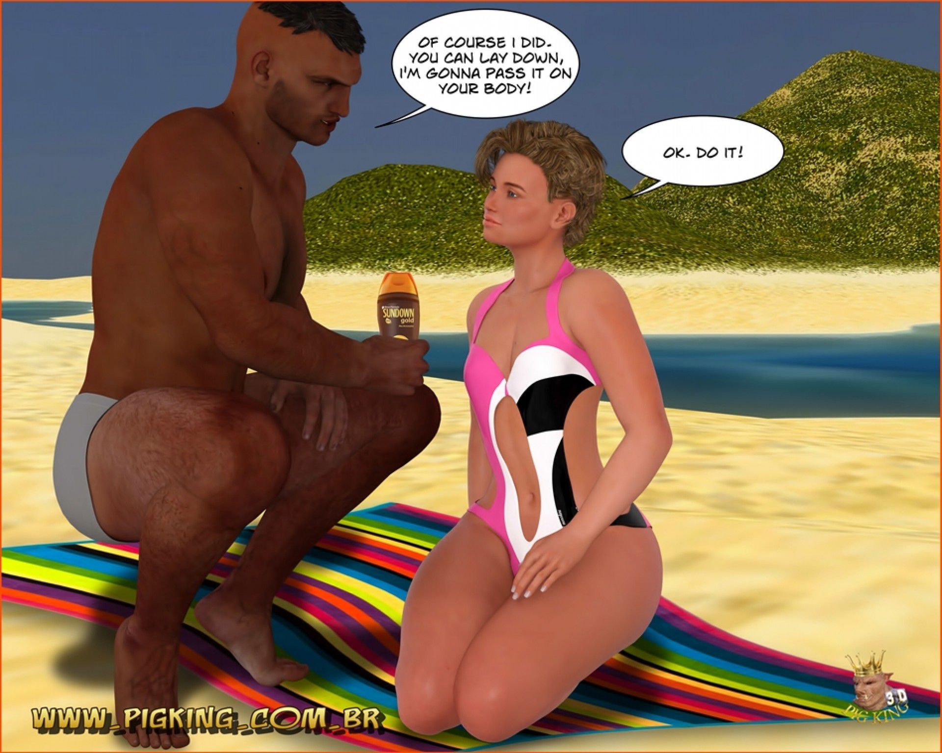 Hard Work Out! – Nininho, Leonard [PigKing] 3 . Hard Work Out! - Getting A Tan - Nininho, Hammer - Chapter 3 [PigKing] – page 19
