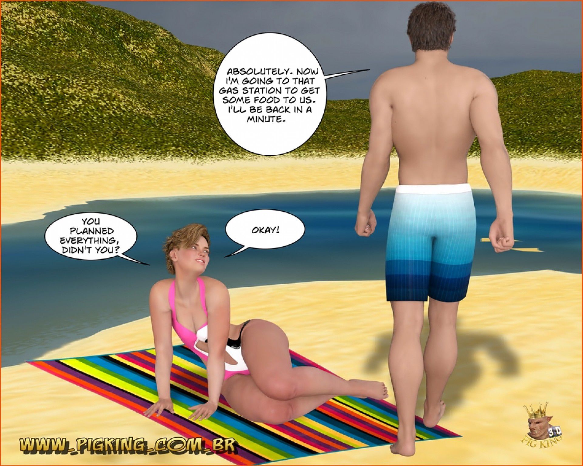 Hard Work Out! – Nininho, Leonard [PigKing] 3 . Hard Work Out! - Getting A Tan - Nininho, Hammer - Chapter 3 [PigKing] – page 8