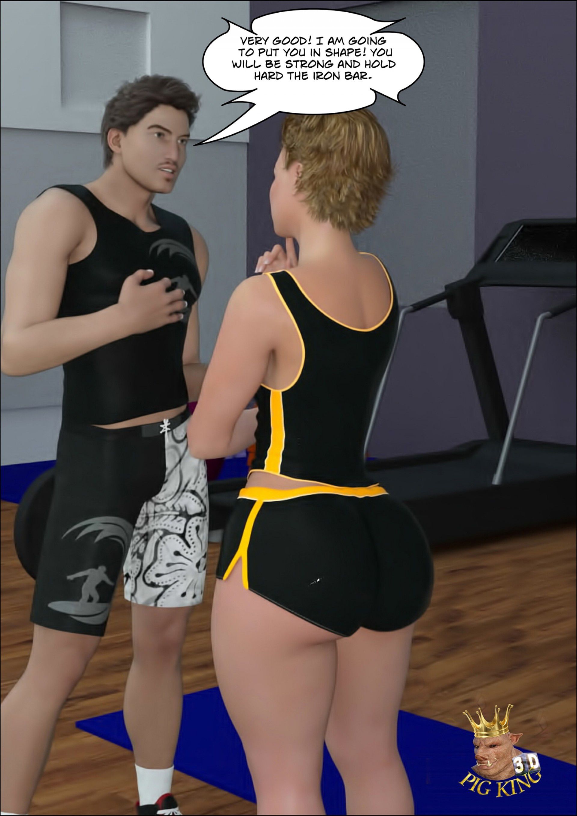 Hard Work Out! – Nininho, Leonard [PigKing] 1.1 . Hard Work Out! - Nininho, Rick - Chapter 1 - Part 1 [PigKing] – page 8