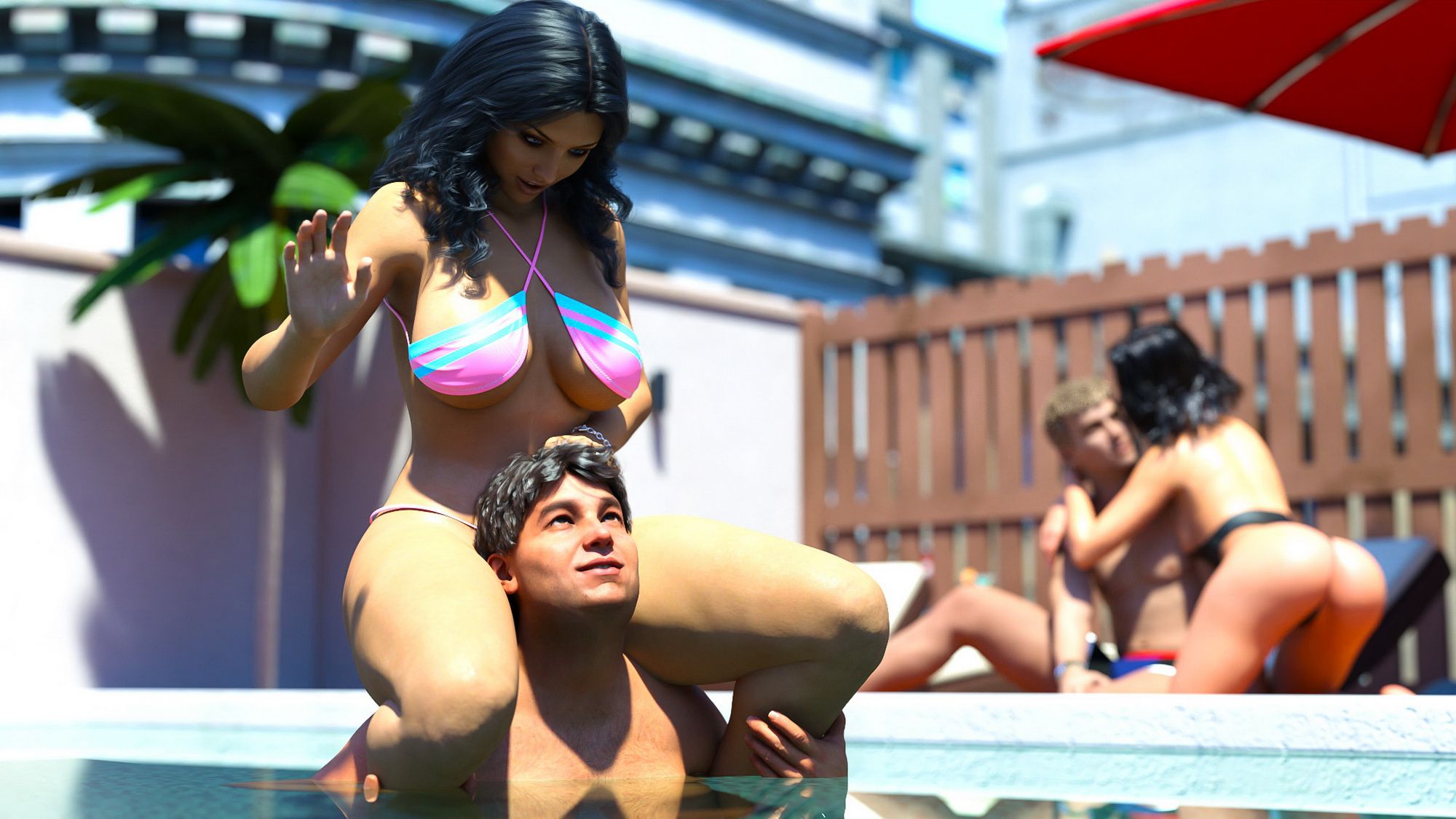 Image Sets [DeepSleep] Family Fun at Swimming Pool Party - [DeepSleep] – page 15