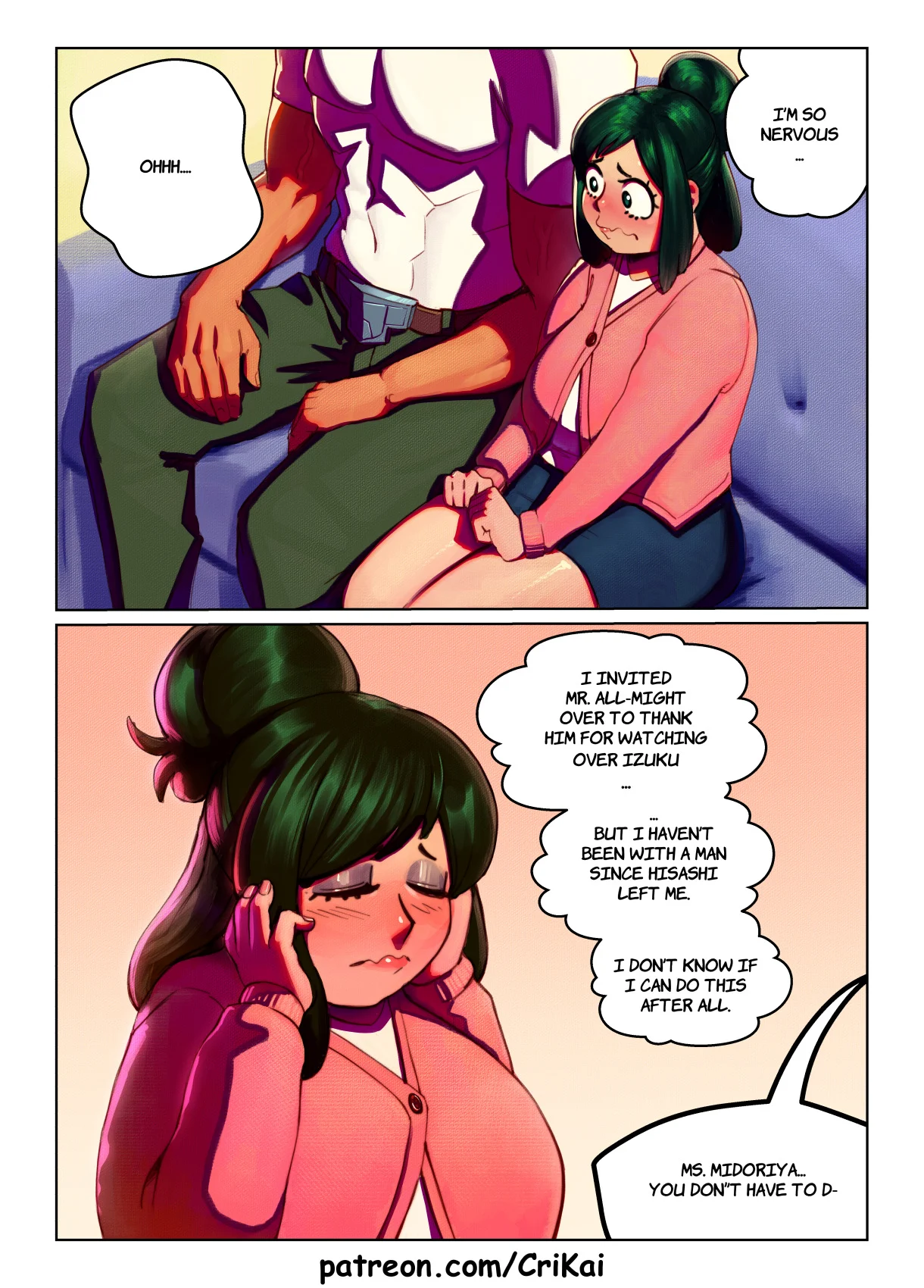Mitsuki’s Massage (My Hero Academia) [Crikai] 2 . Inko Midoriya x All Might - Chapter 2 (My Hero Academia) [Crikai] – page 1