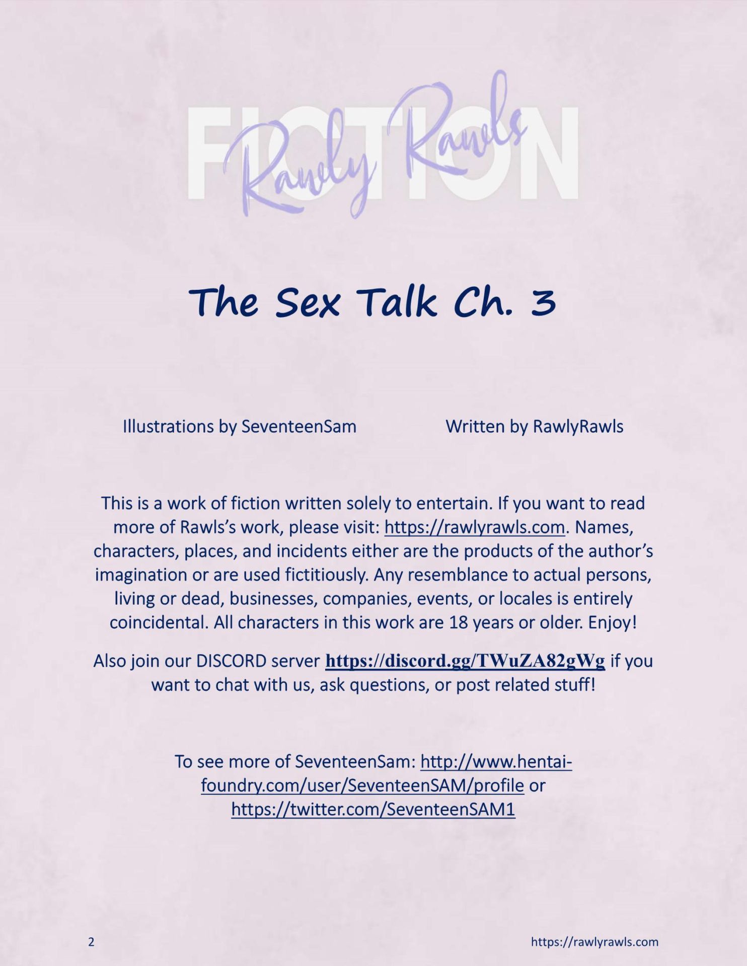 The Sex Talk [SeventeenSam , RawlyRawls] 3 . The Sex Talk - Chapter 3 [SeventeenSam , RawlyRawls] – page 2