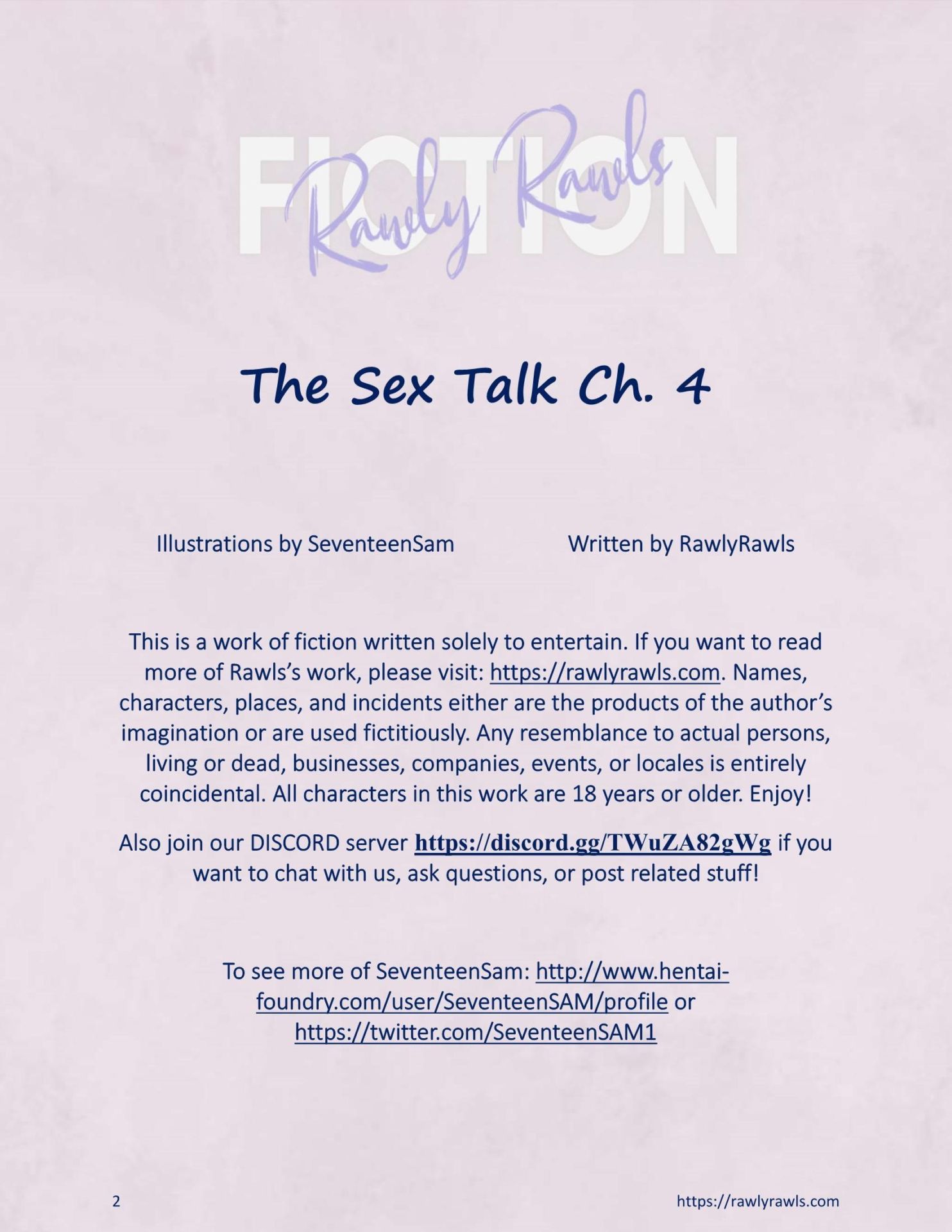 The Sex Talk [SeventeenSam , RawlyRawls] 4 . The Sex Talk - Chapter 4 [SeventeenSam , RawlyRawls] – page 2