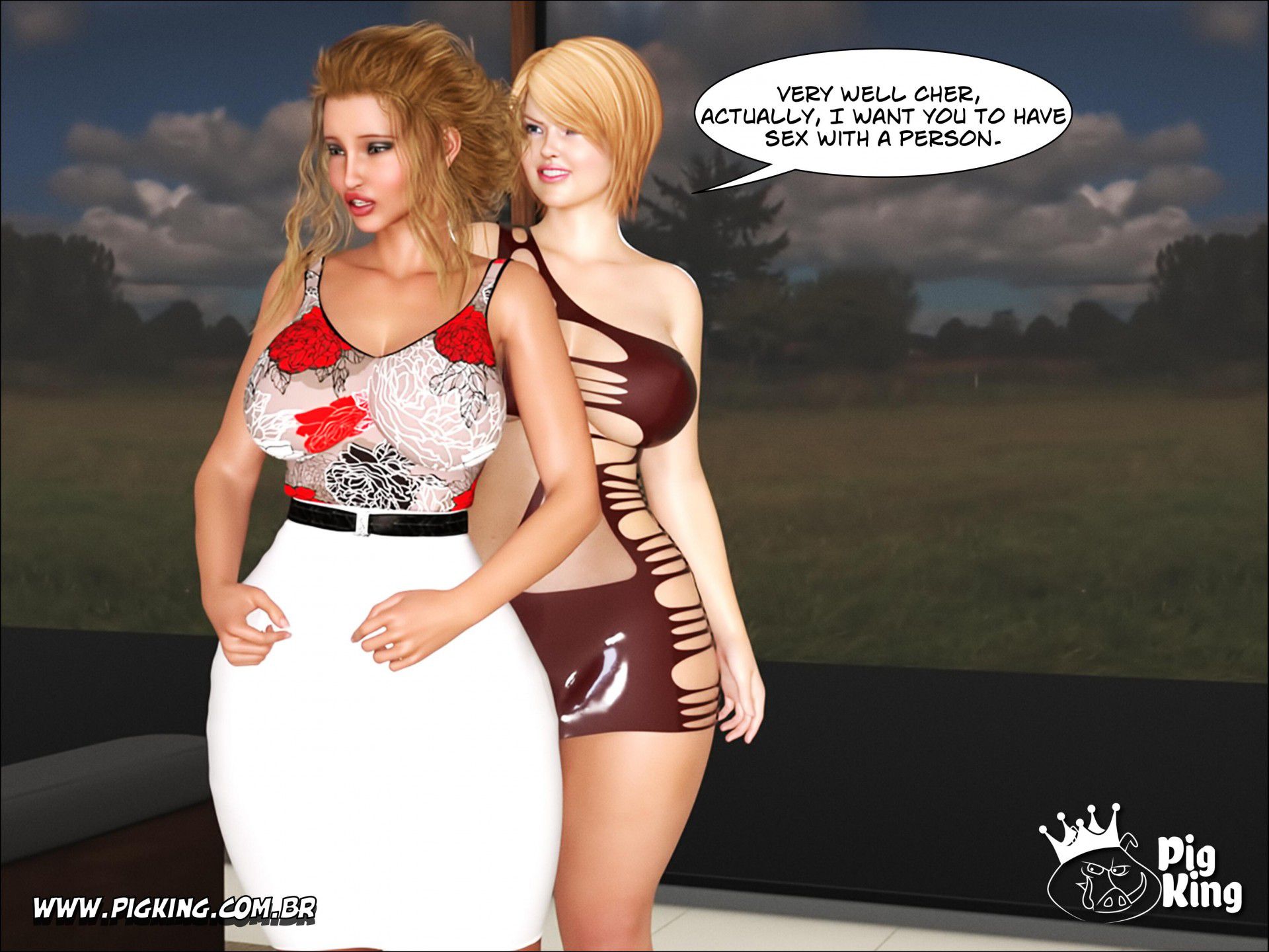 Dead End! – Helena, Katherine, Cher, Nininho, Sabrina, Julian, Leonard, Samira [PigKing] 5 . Bitter As Gall! - Helena, Cher - Chapter 1 [PigKing] – page 57